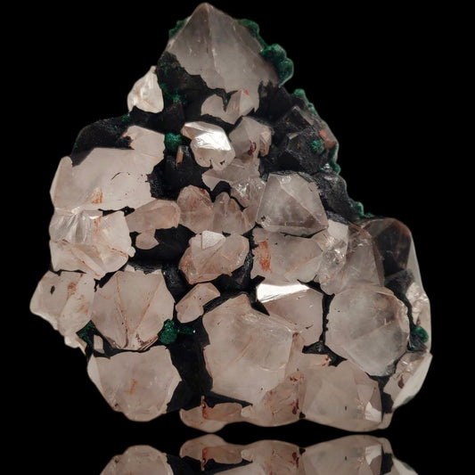 Malachite & Quartz Specimen with Goethite - DR Congo