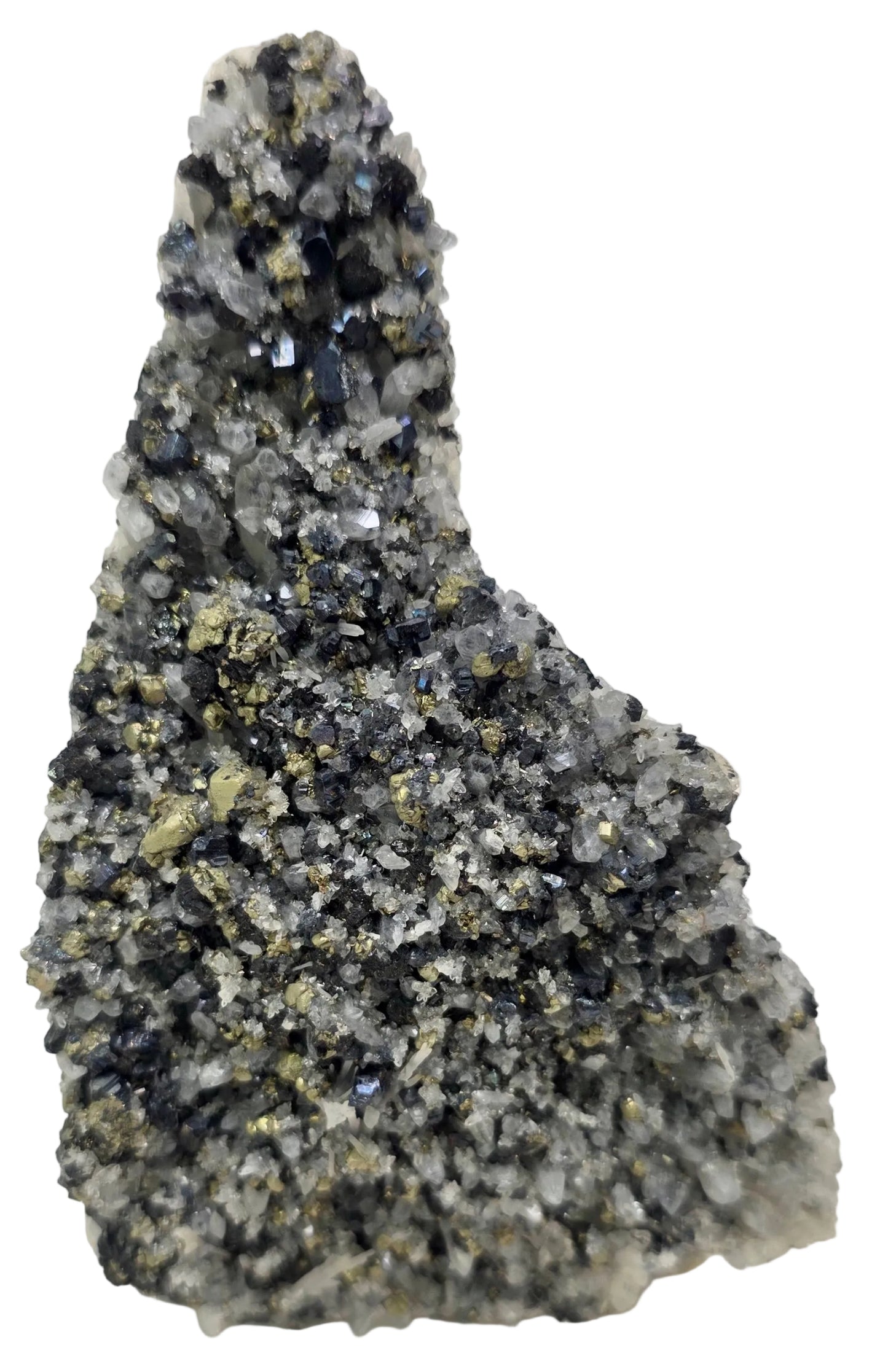 Mineral specimen on a white background