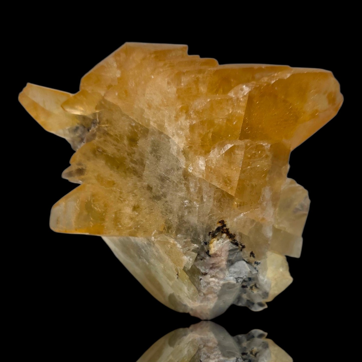 Golden Scalenohedral Calcite with Chalcopyrite | Joplin, Missouri