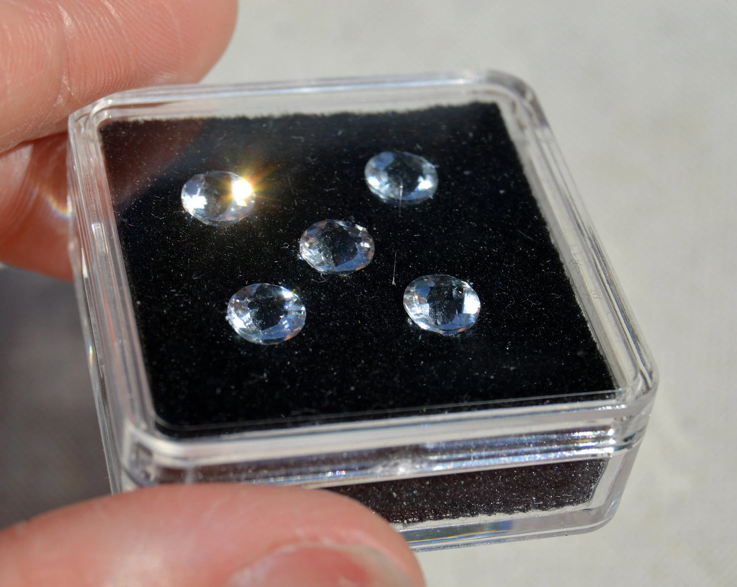 faceted topaz