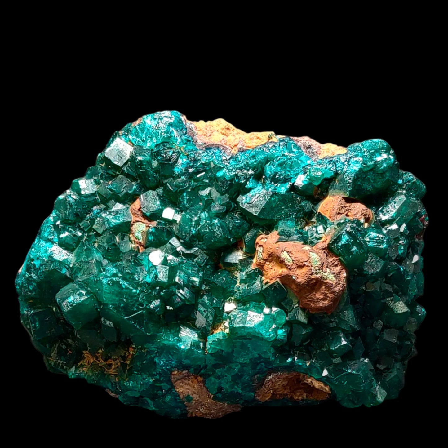Dioptase, Kapata Mine, Kolwezi, Katanga, Republic of the Congo