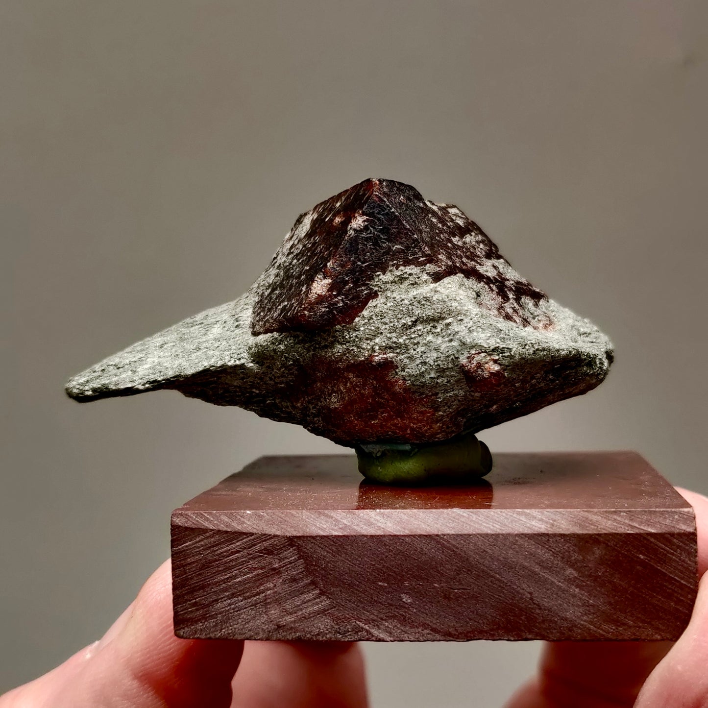 Almadine Garnet on Schist Matrix (Collector Piece) - Otztal Valley,Tyrol, Austria