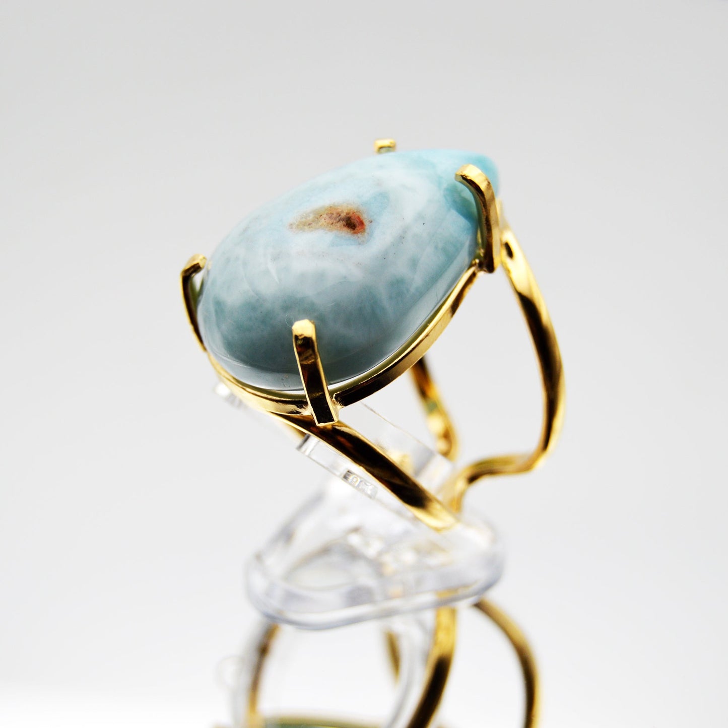 Larimar Wire Ring