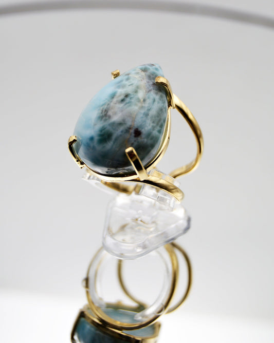 Larimar Wire Ring
