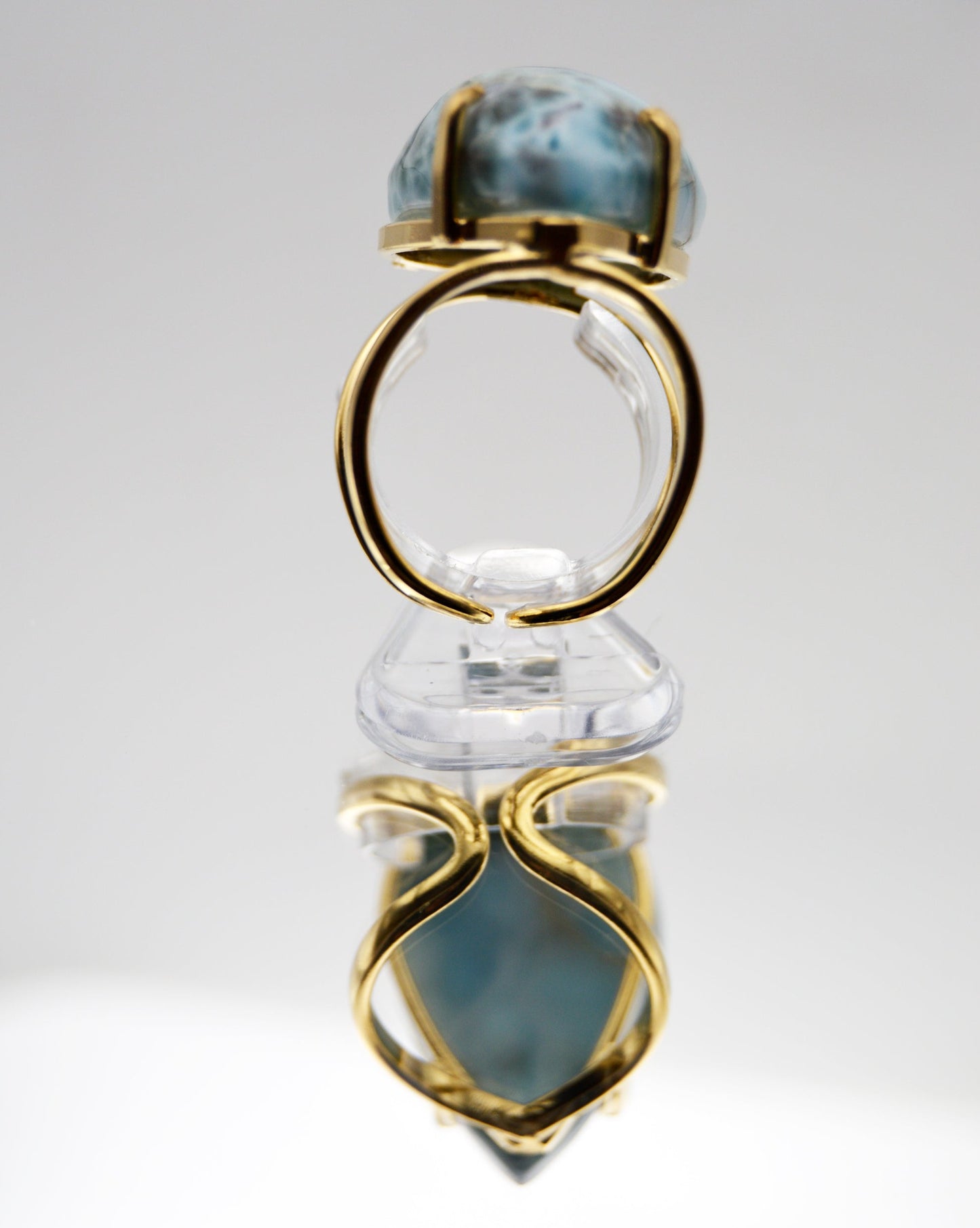 Larimar Wire Ring
