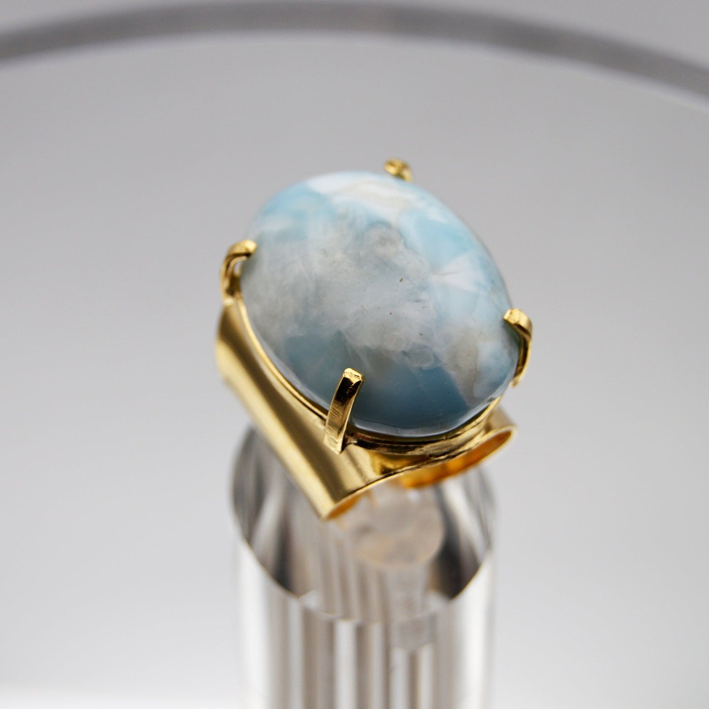 Larimar Adjustable Ring