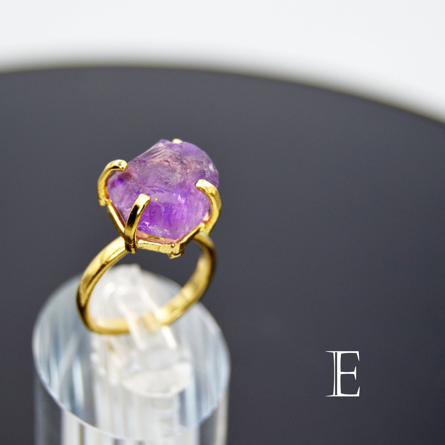 Rough Gemstone Adjustable Classic Ring