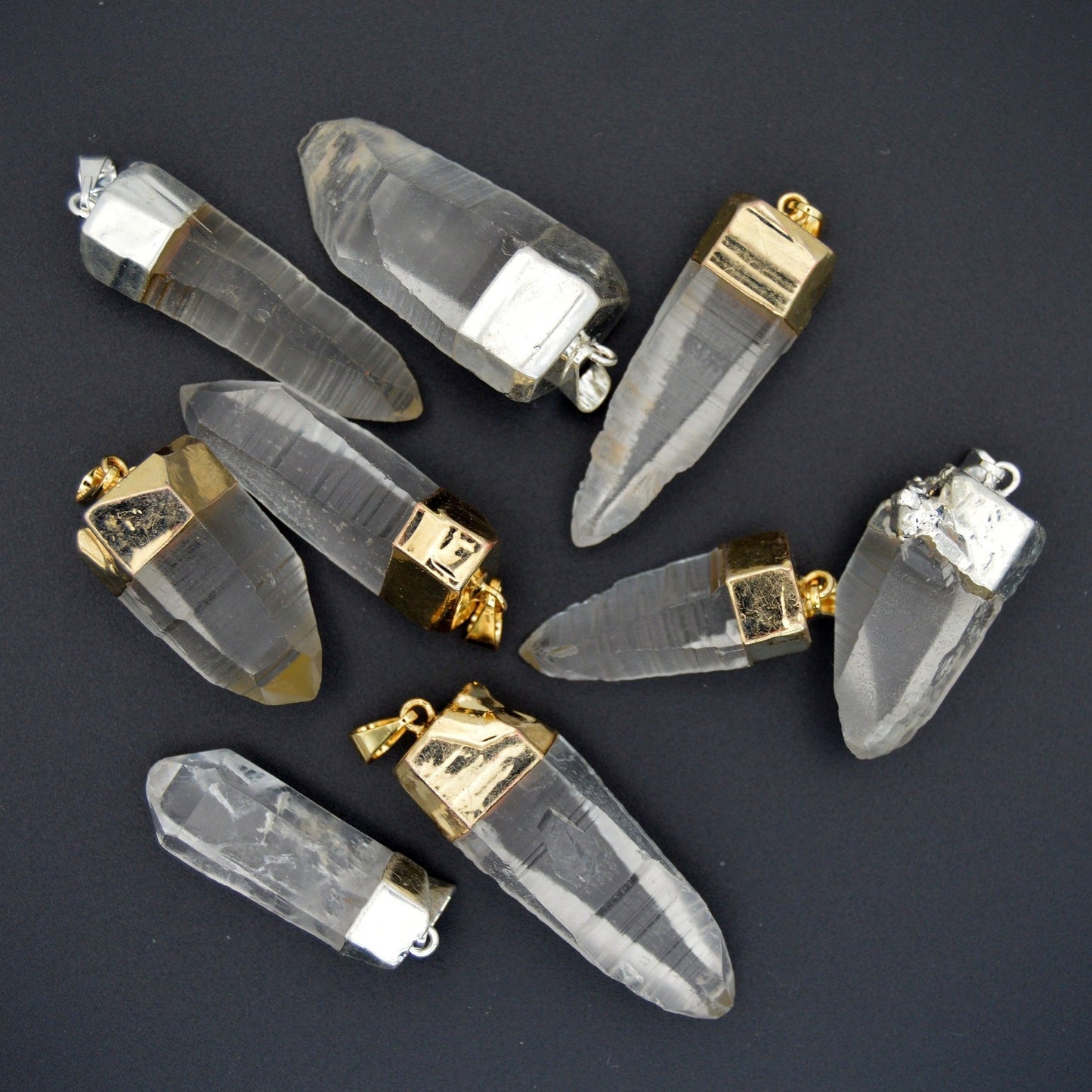 Lemurian Crystal Pendants