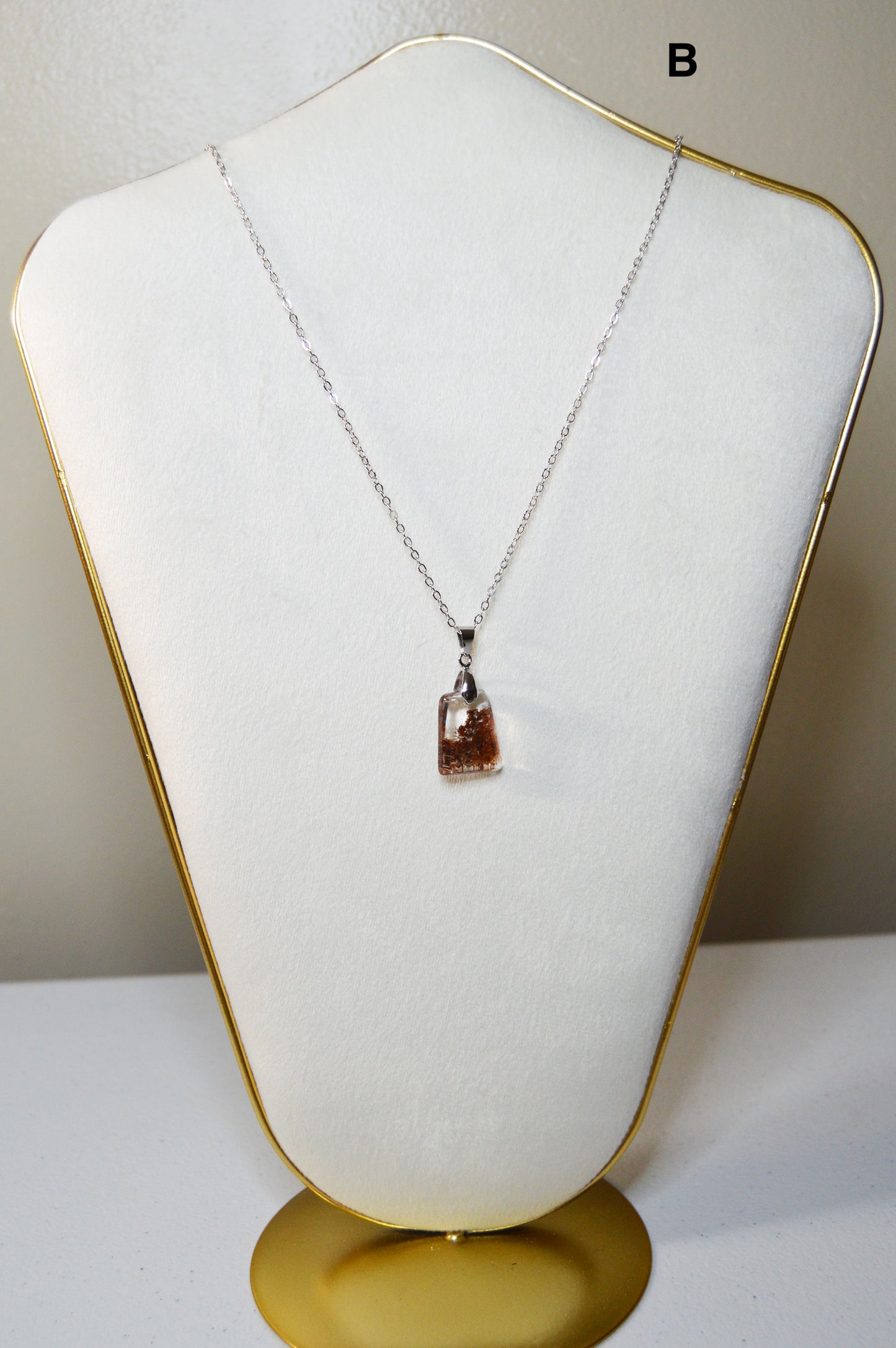 Garden Quartz (Lodolite) Pendant Trapezoid