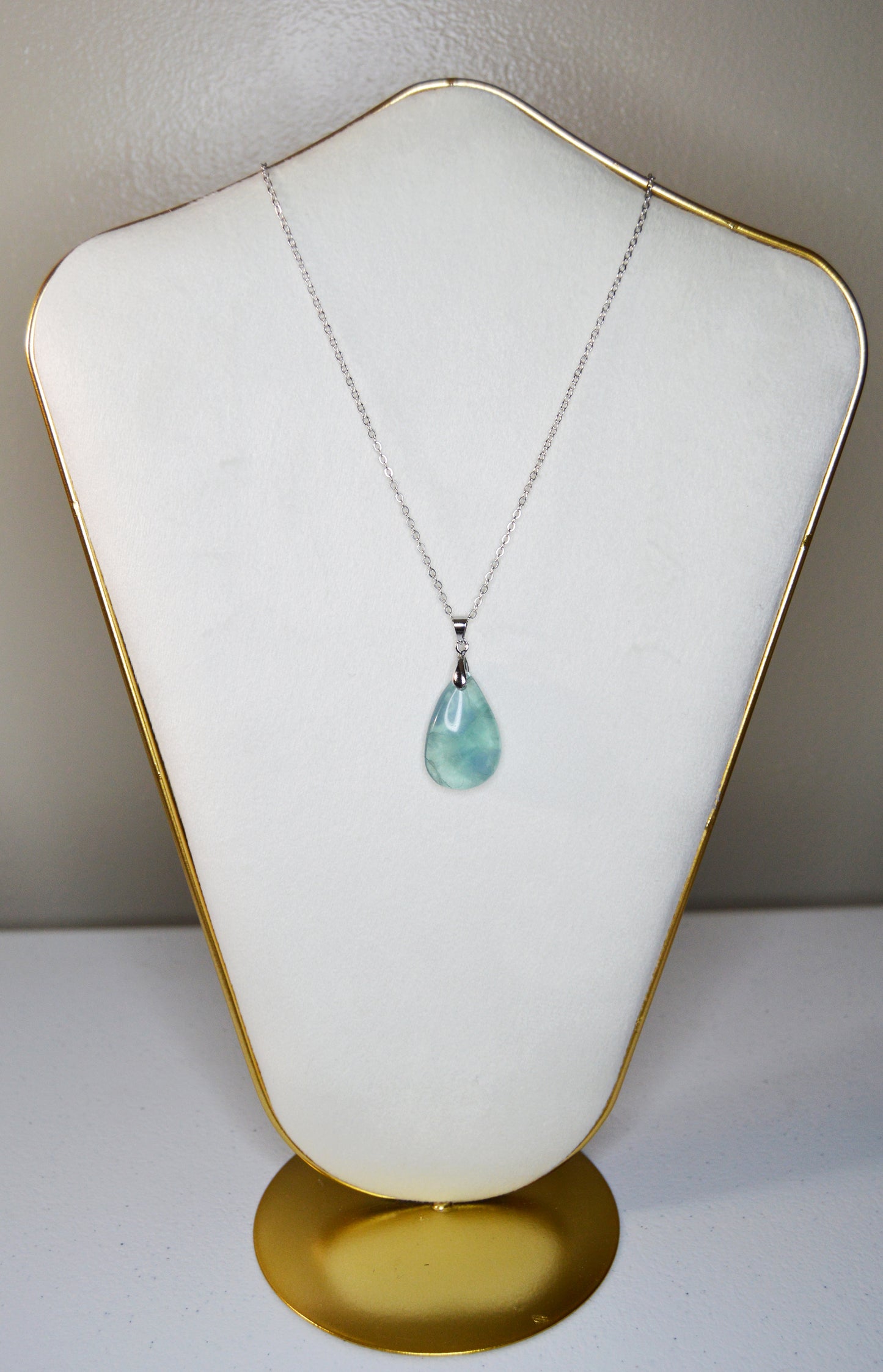 Fluorite Pendants (Chain included)