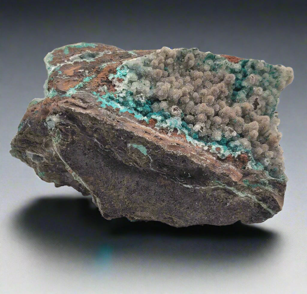 Druzy Botryoidal Chrysocolla, Ojuela Mine, Mapimi, Durango, Mexico