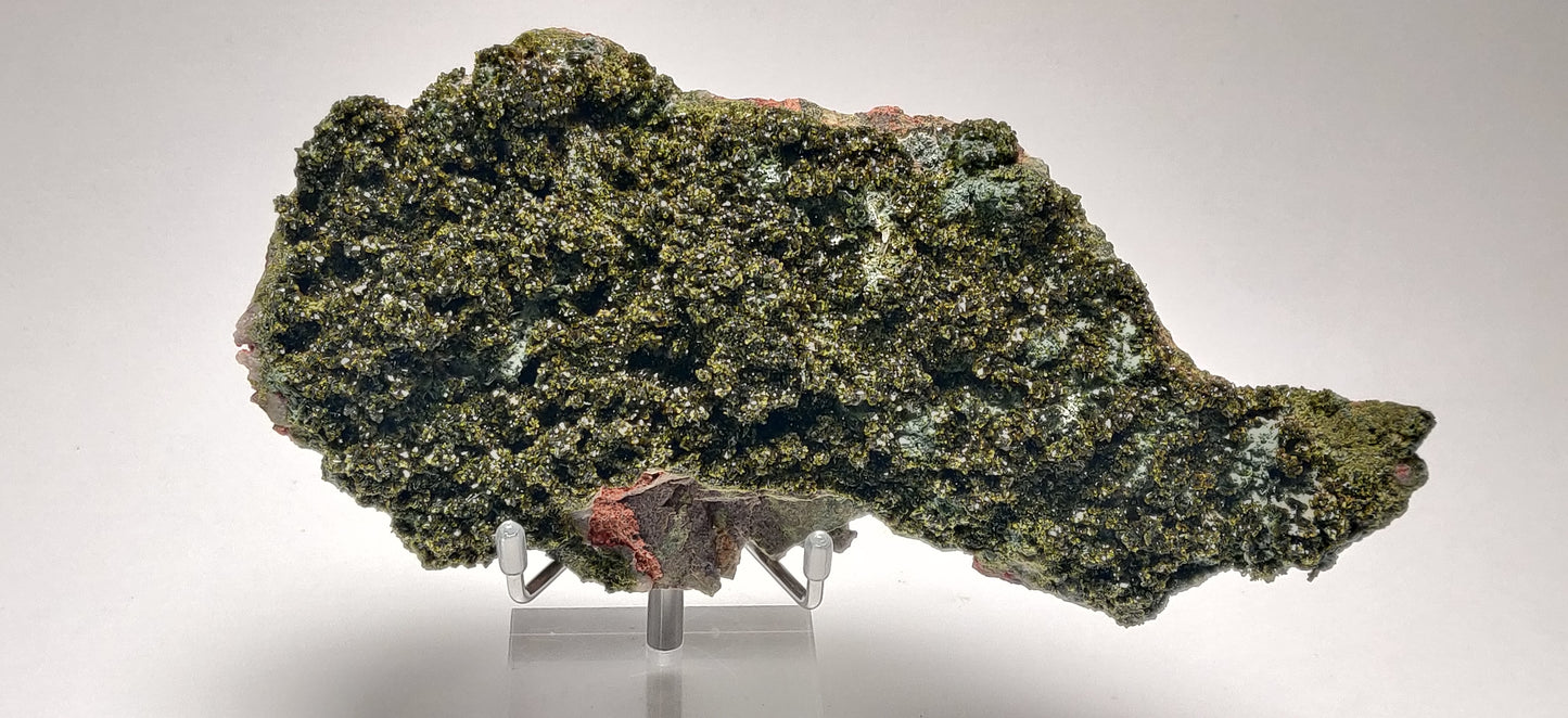 Epidote w/ Druzy Quartz, Turkey