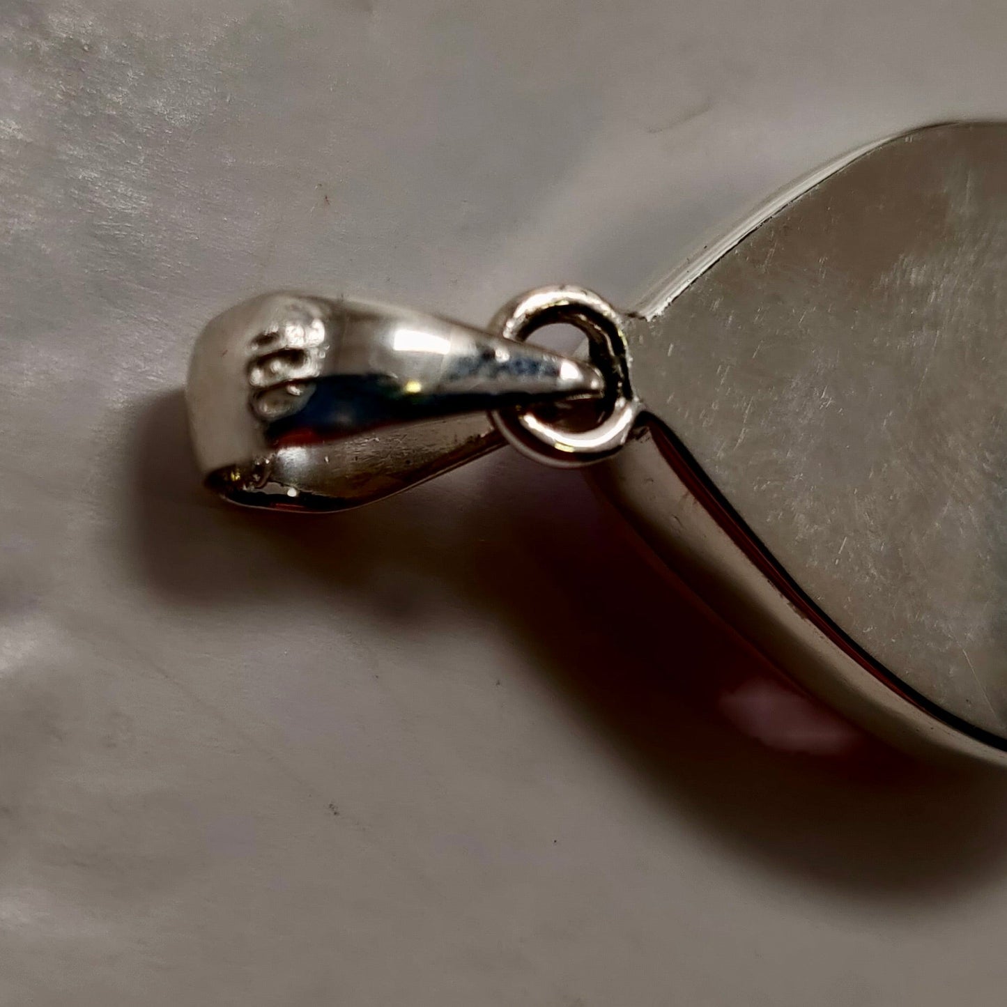 Pink Aura Moonstone Pendant - 925 Sterling Silver - Ethereal Teardrop Jewelry