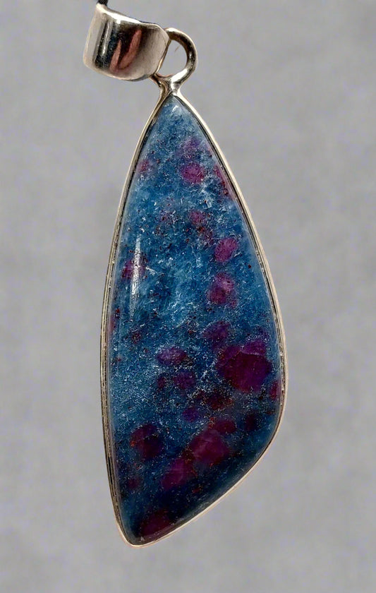 Ruby in Kyanite 925 Sterling Silver Pendant