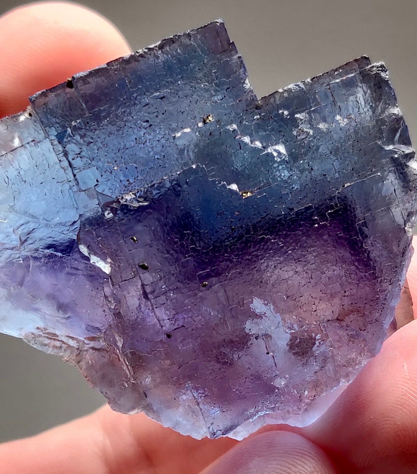 Fluorite, Minerva No. 1 Mine, Ozark-Mahoning group, Cave-in-Rock, Hardin County, Illinois, USA