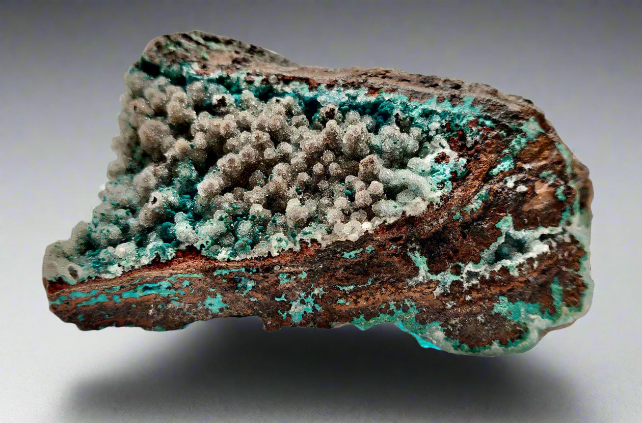 Druzy Botryoidal Chrysocolla, Ojuela Mine, Mapimi, Durango, Mexico