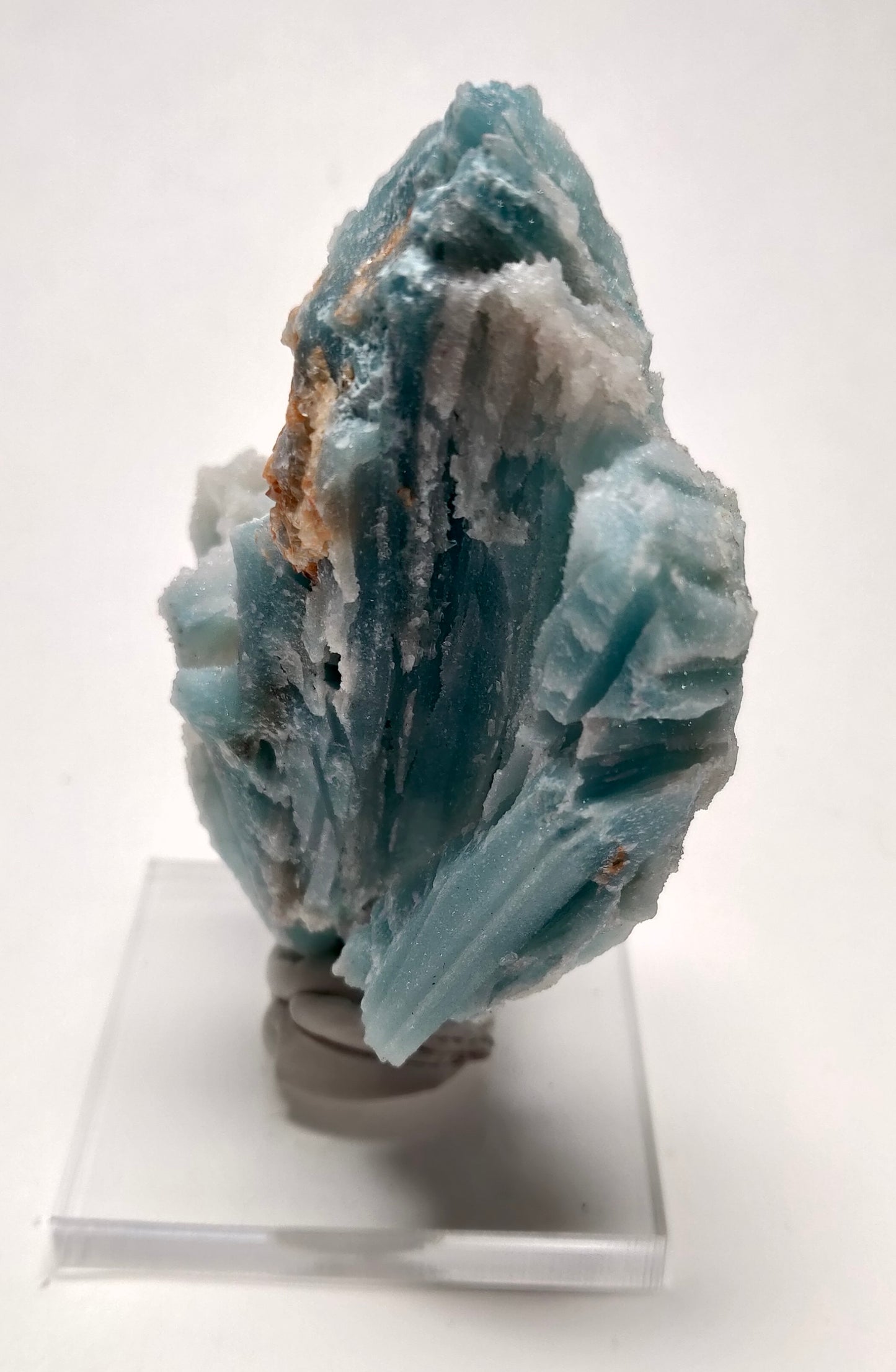 Rare Turquoise Copper-Bearing Aragonite (Guichi) - Dachang Mine, Qinglong, Guizhou, China