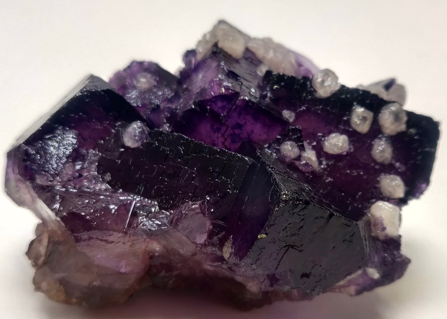 Purple Fluorite w/ Quartz - Annabel Lee Mine, Hardin Co., IL, USA