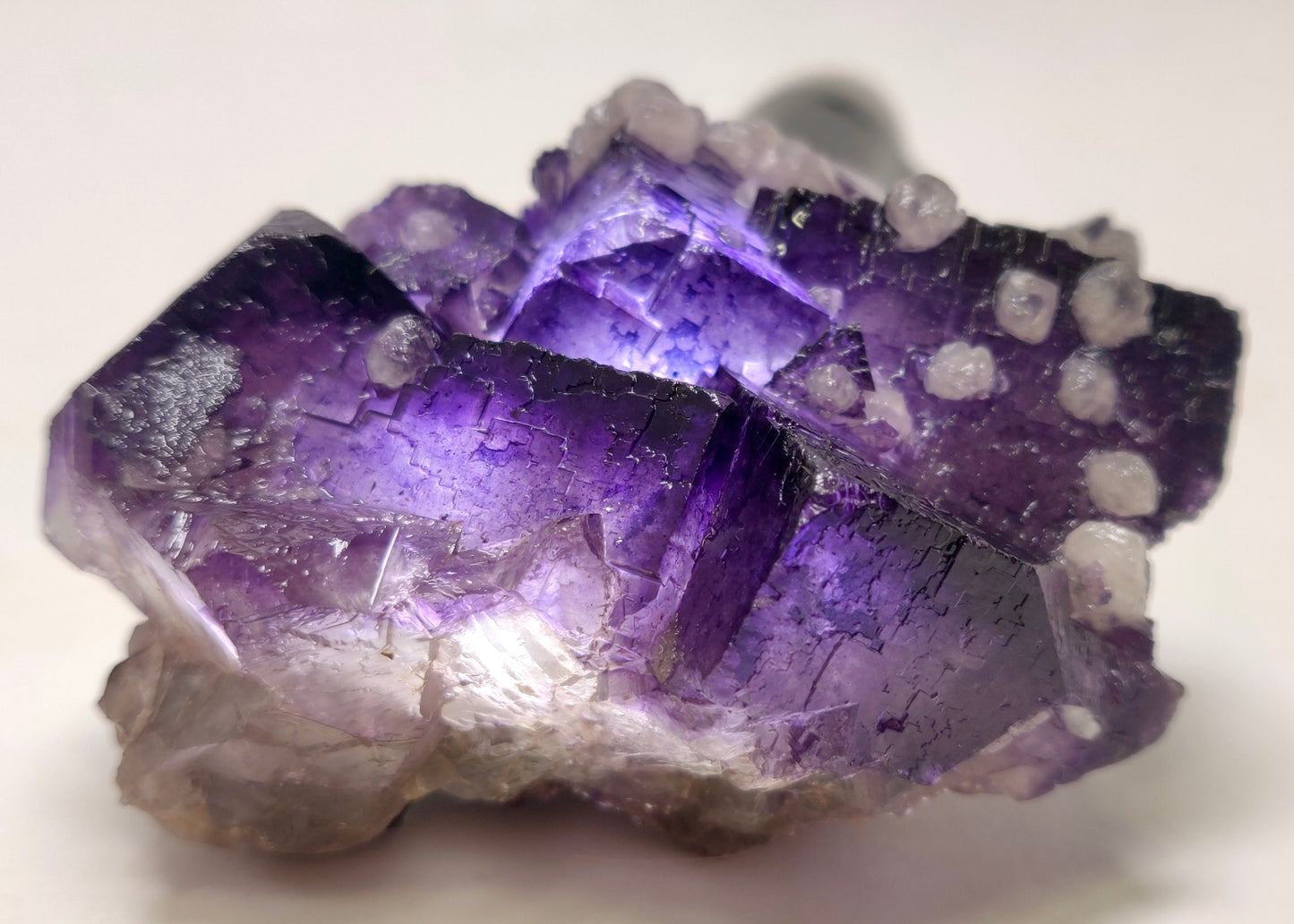 Purple Fluorite w/ Quartz - Annabel Lee Mine, Hardin Co., IL, USA