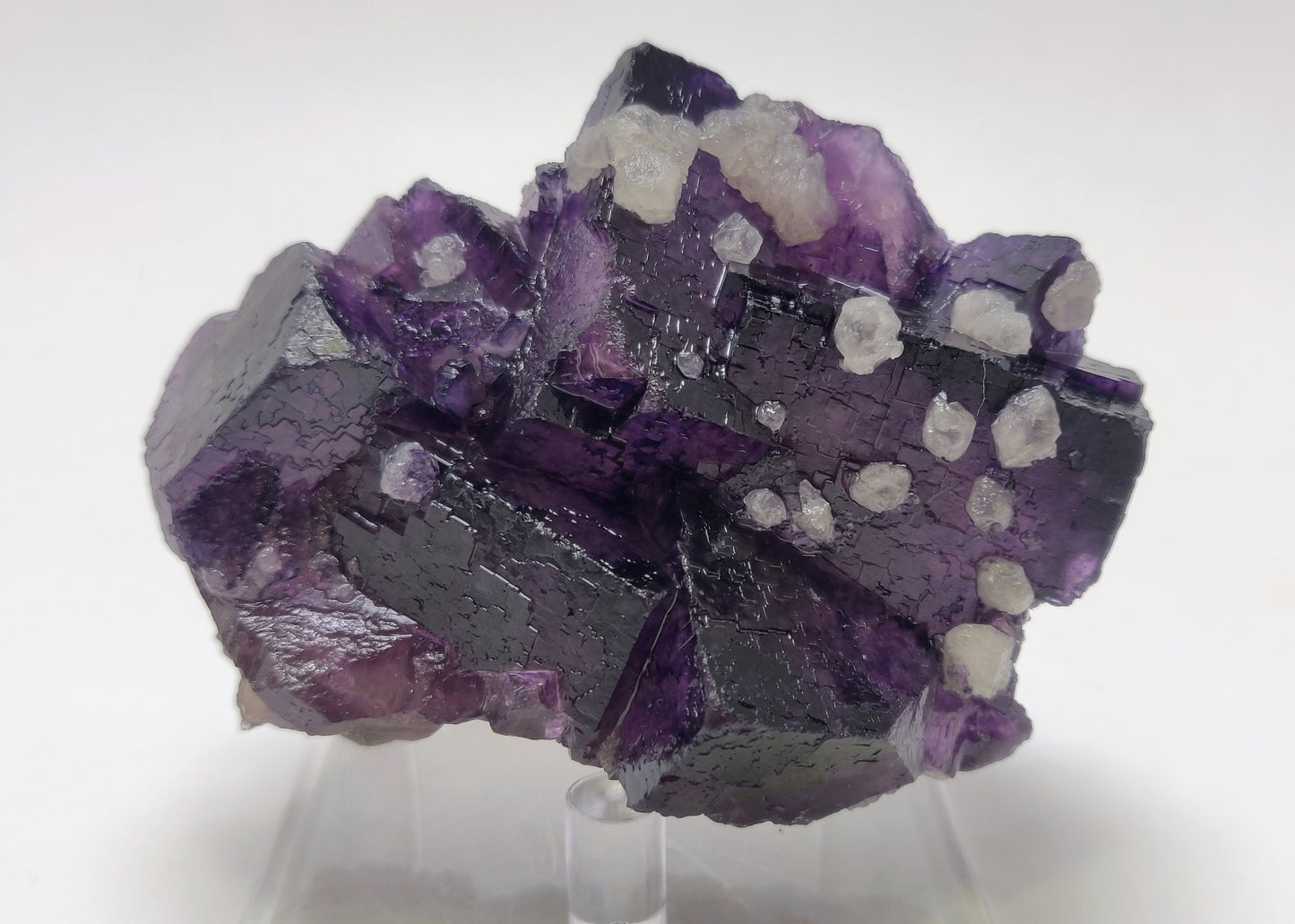 Purple Fluorite w/ Quartz - Annabel Lee Mine, Hardin Co., IL, USA