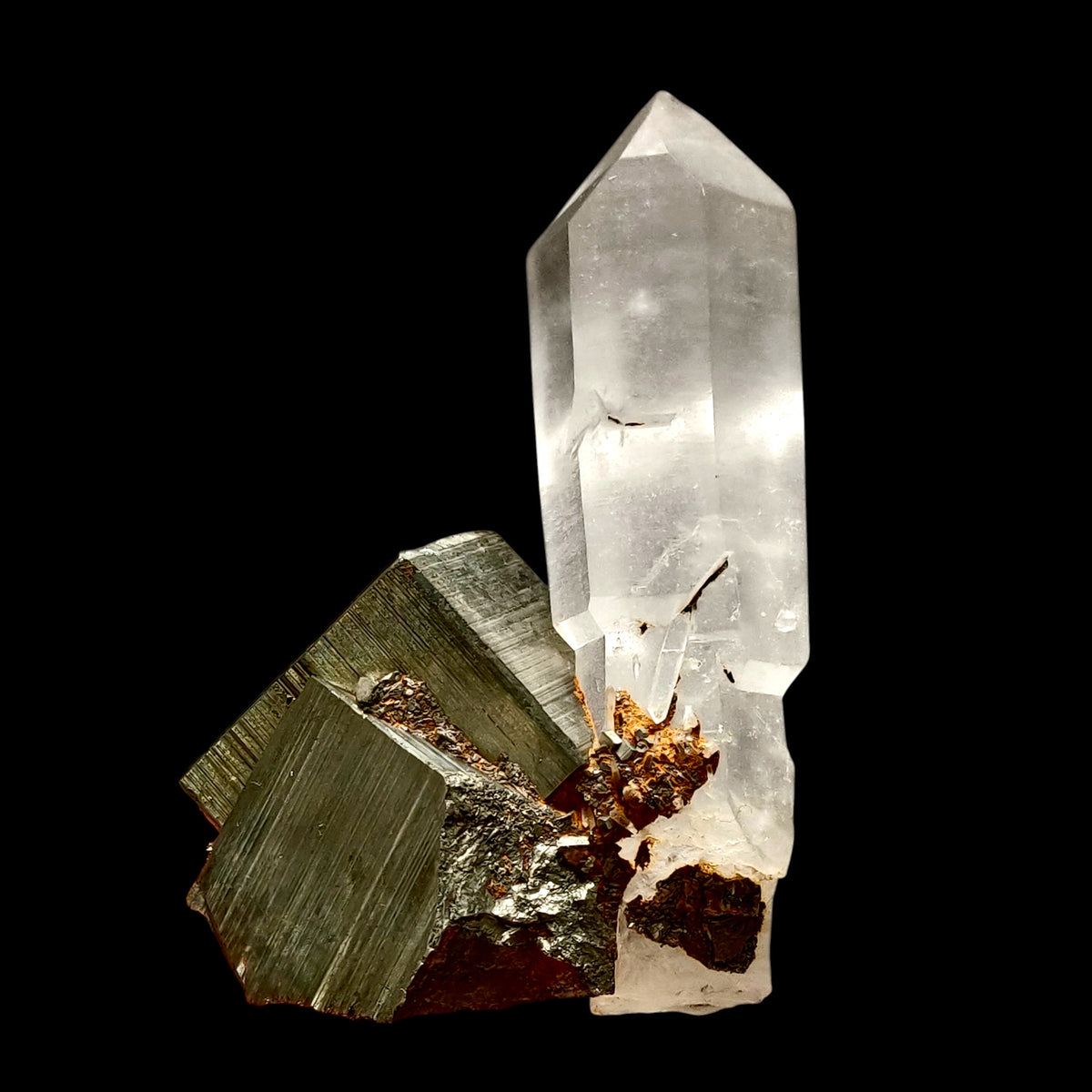 Quartz and Pyrite from Spruce Ridge, King Co. Washington, USA