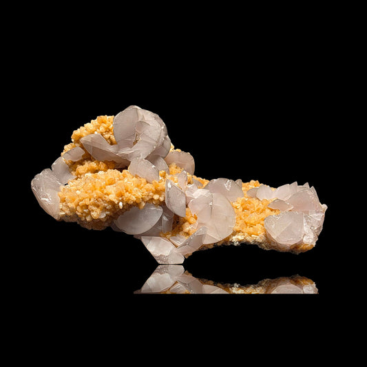 Peach Stilbite & Calcite, Moores Quarry, New Jersey (276g)