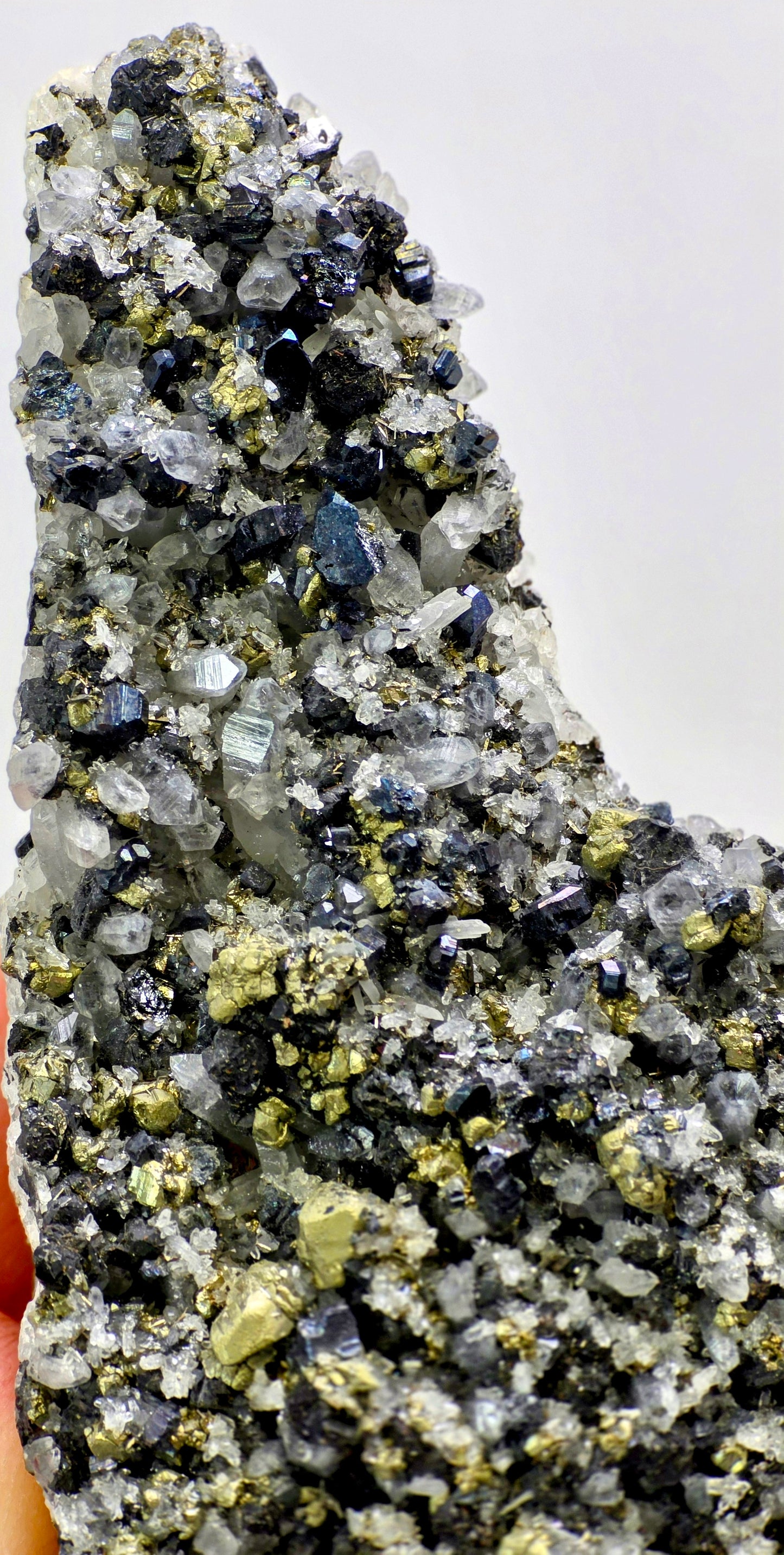 Historic Peruvian Bournonite, Chalcopyrite & Quartz – Ex-Richard V. Cain Collection