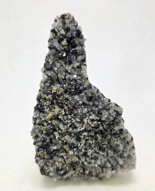 Historic Peruvian Bournonite, Chalcopyrite & Quartz – Ex-Richard V. Cain Collection