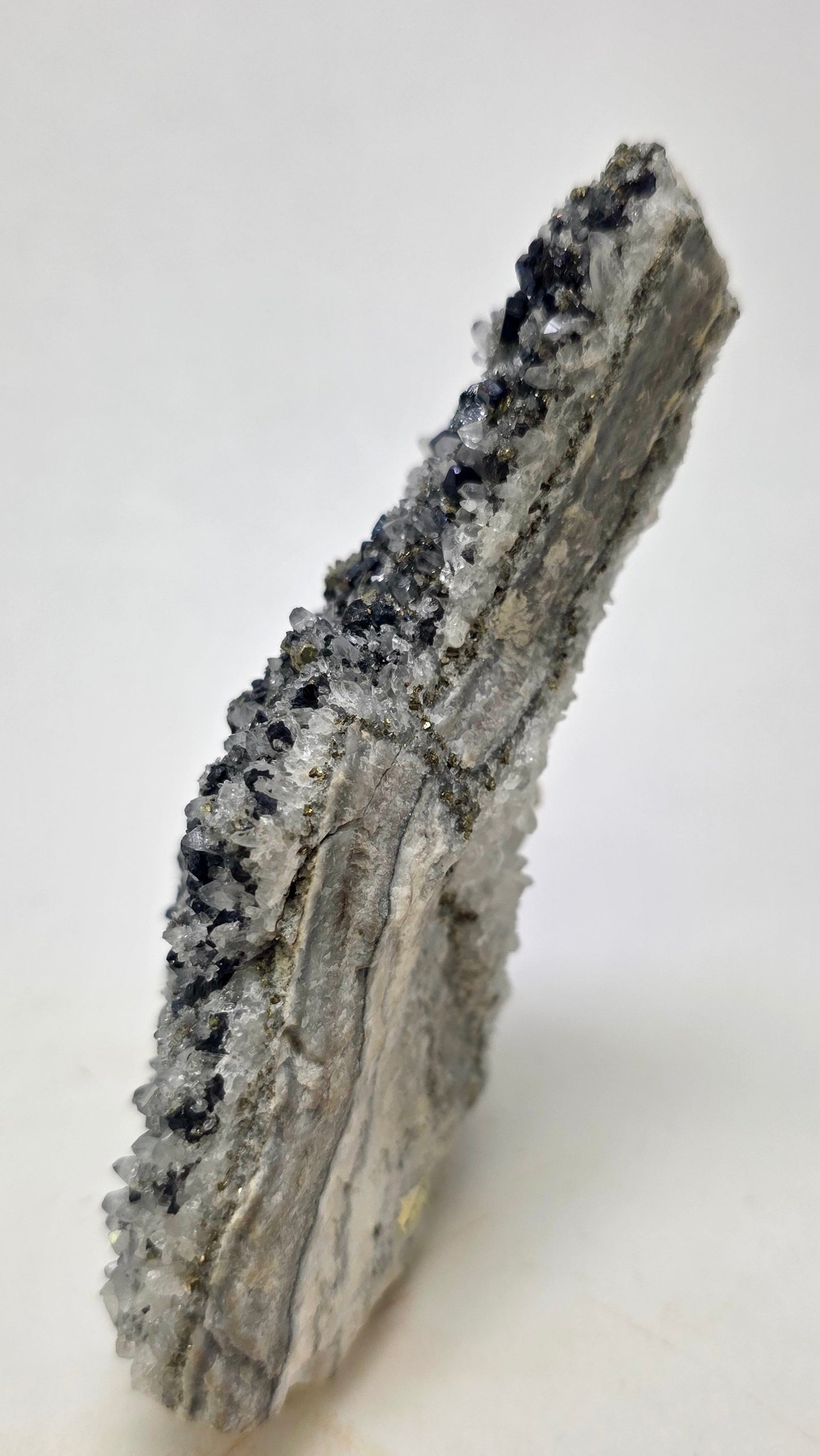 Historic Peruvian Bournonite, Chalcopyrite & Quartz – Ex-Richard V. Cain Collection