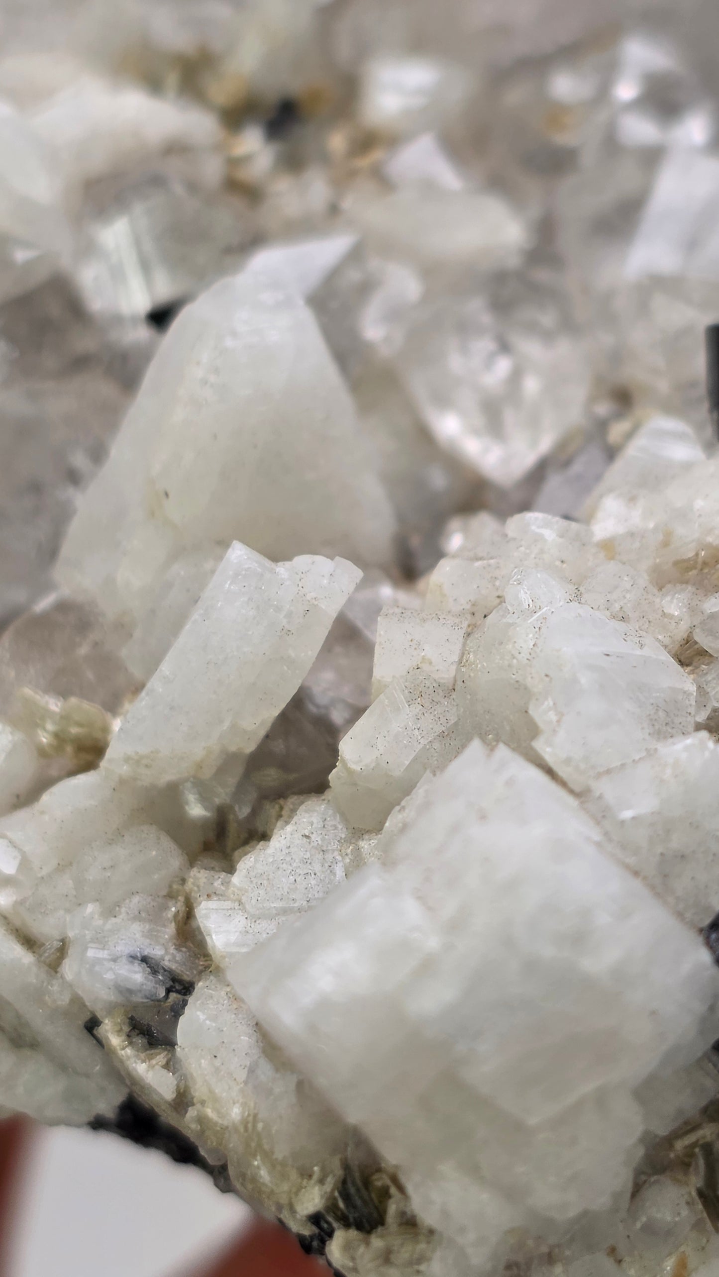 Close-up of crystalline mineral structure