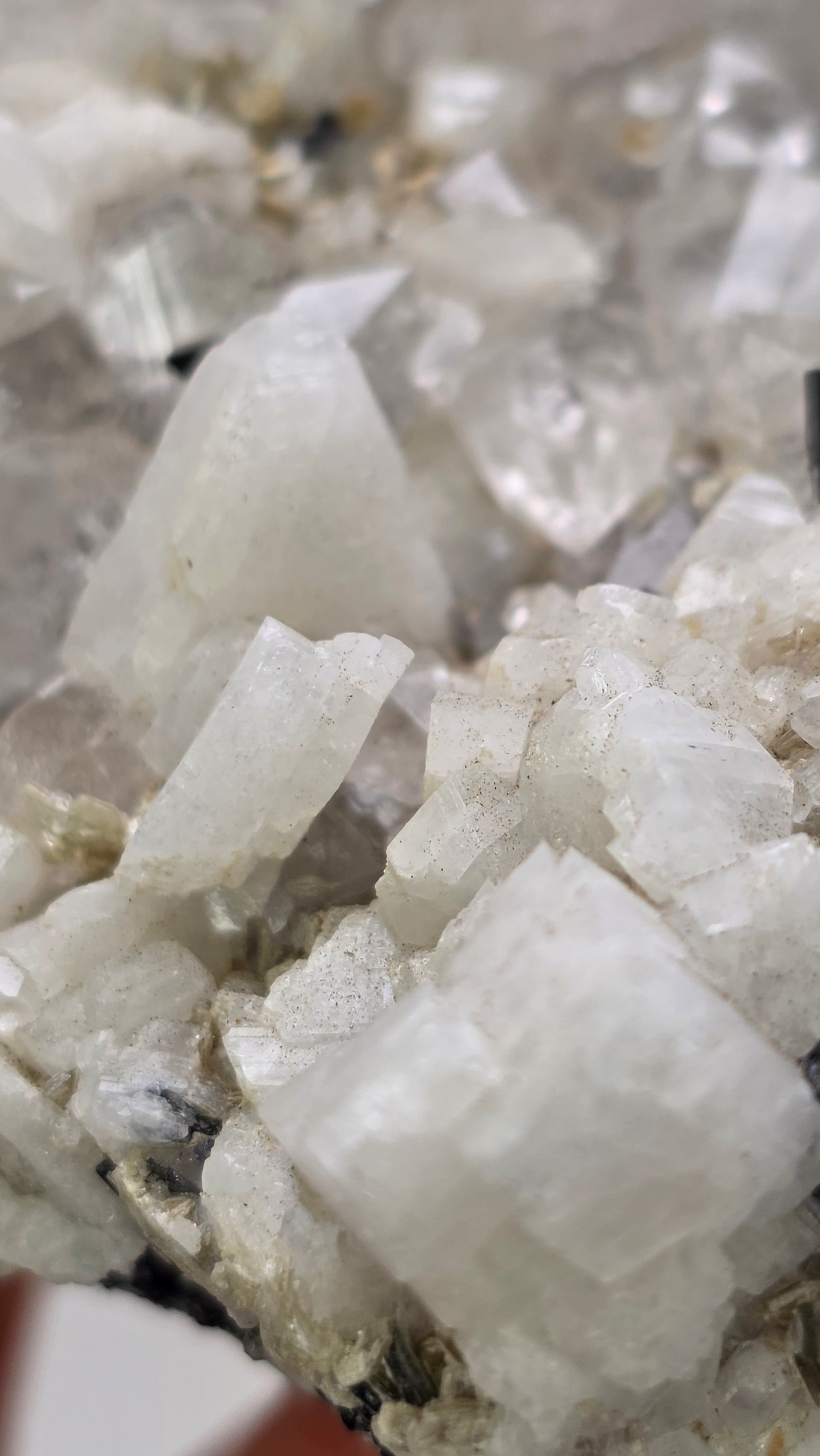 Close-up of crystalline mineral structure