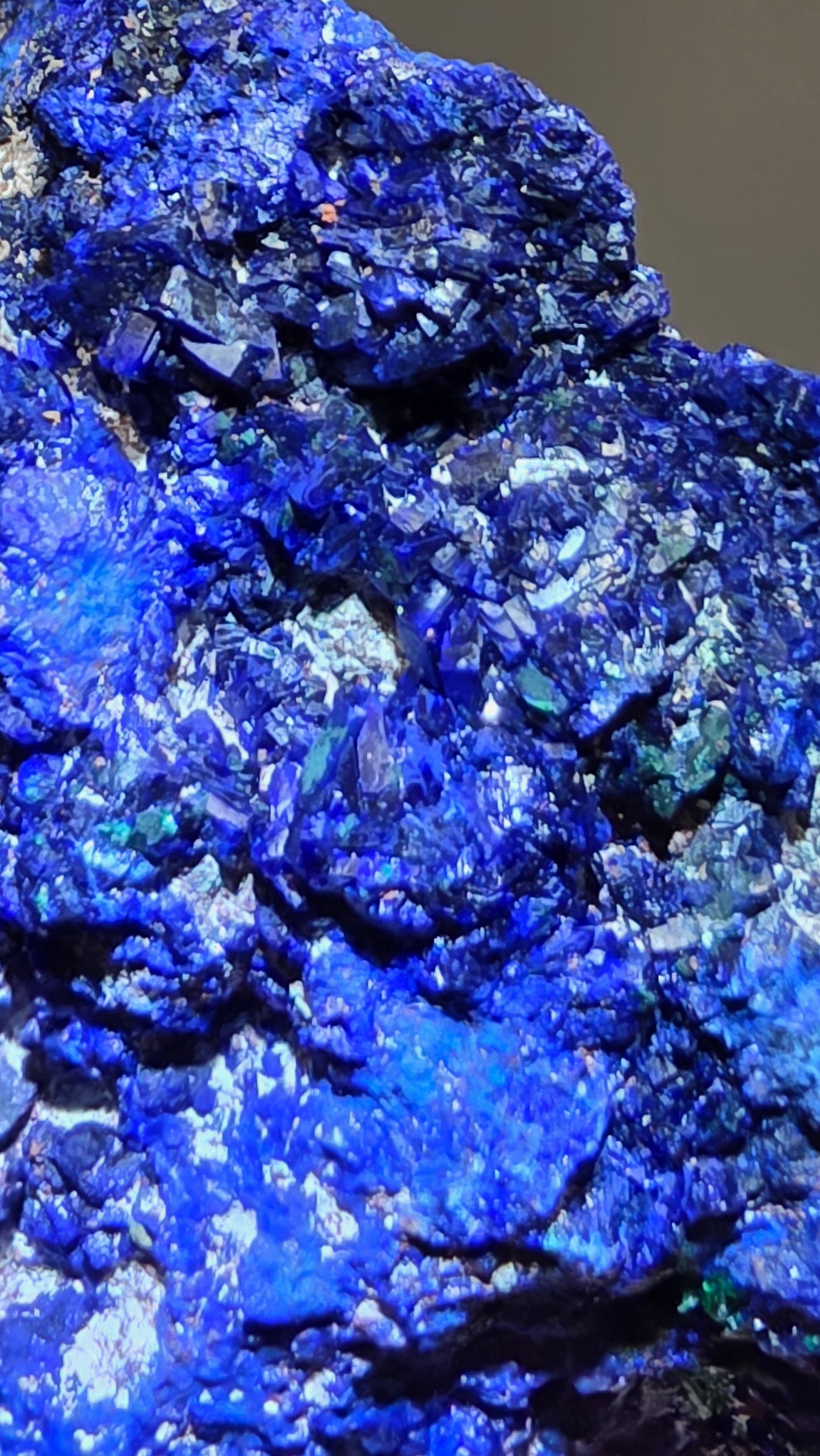 Electric Azurite with Malachite - Anhui, China - Vibrant 100g Cabinet Specimen