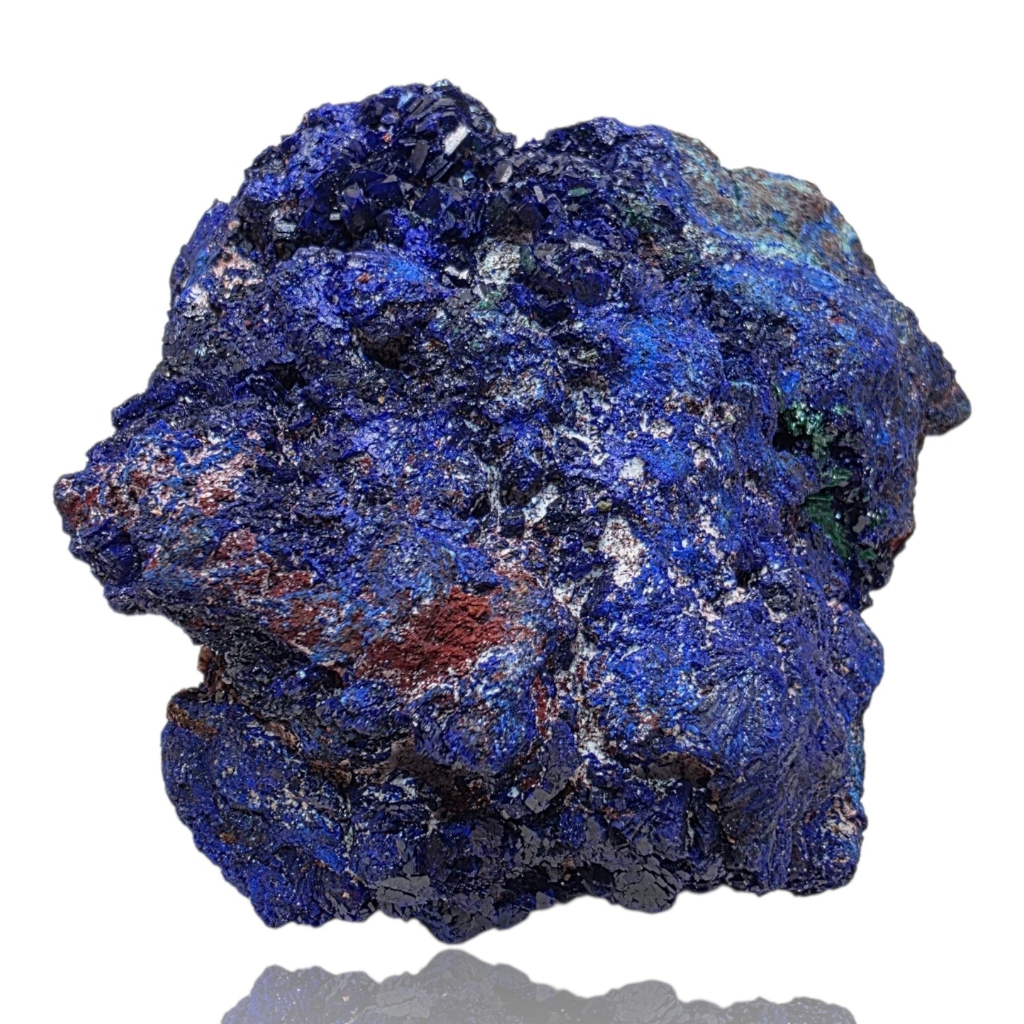 Electric Azurite with Malachite - Anhui, China - Vibrant 100g Cabinet Specimen