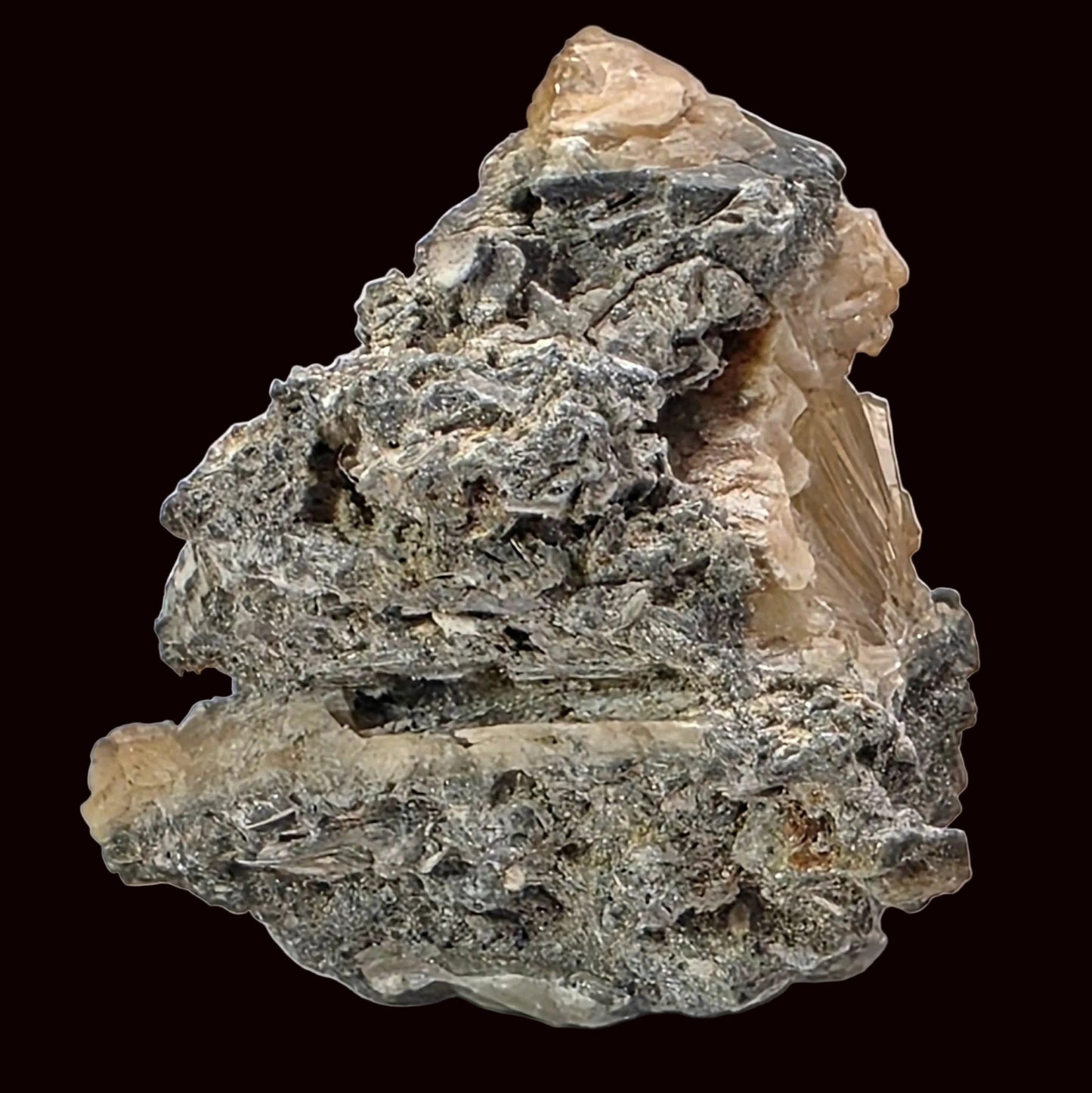 Mineral specimen on a white background