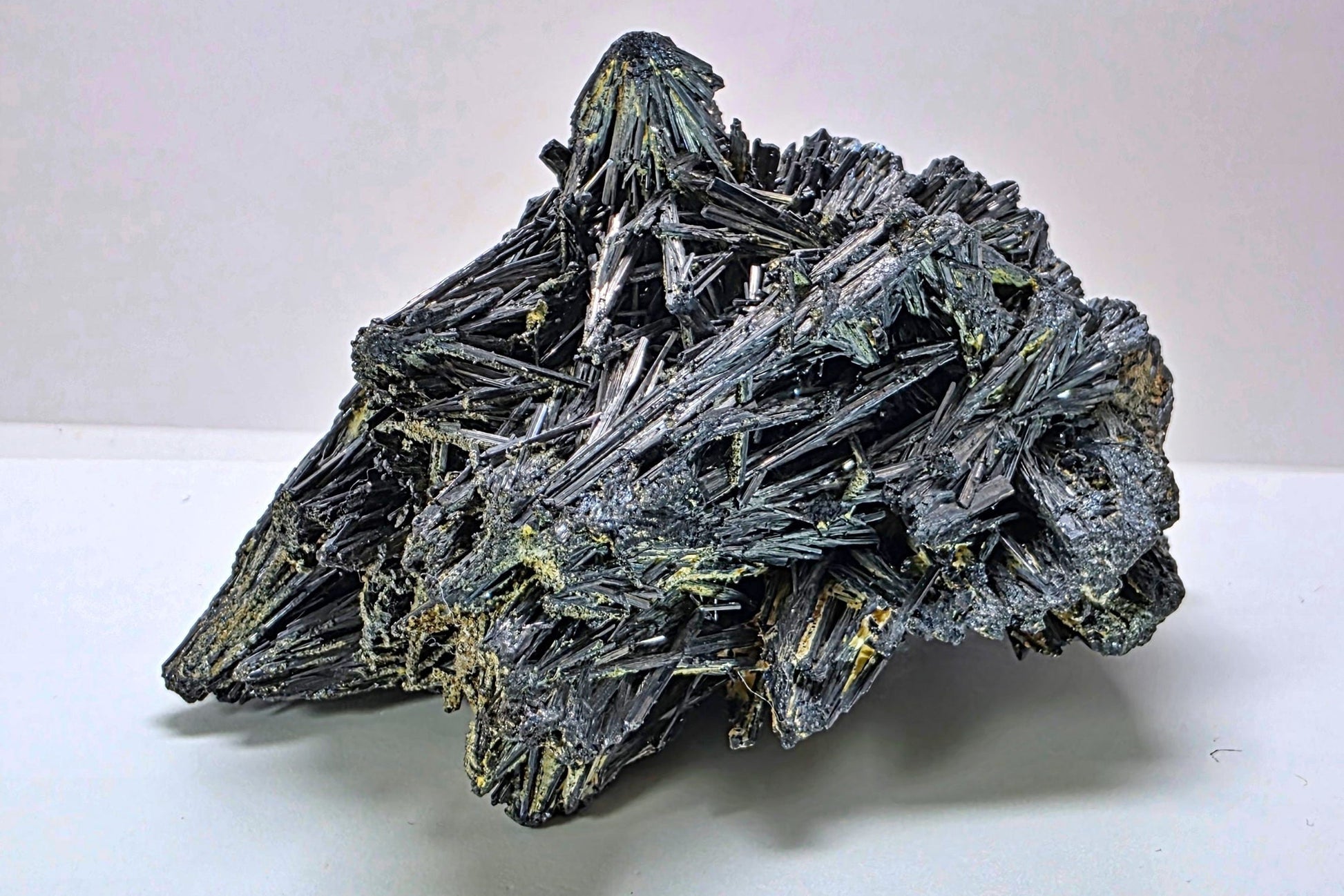 Mineral specimen on a white background