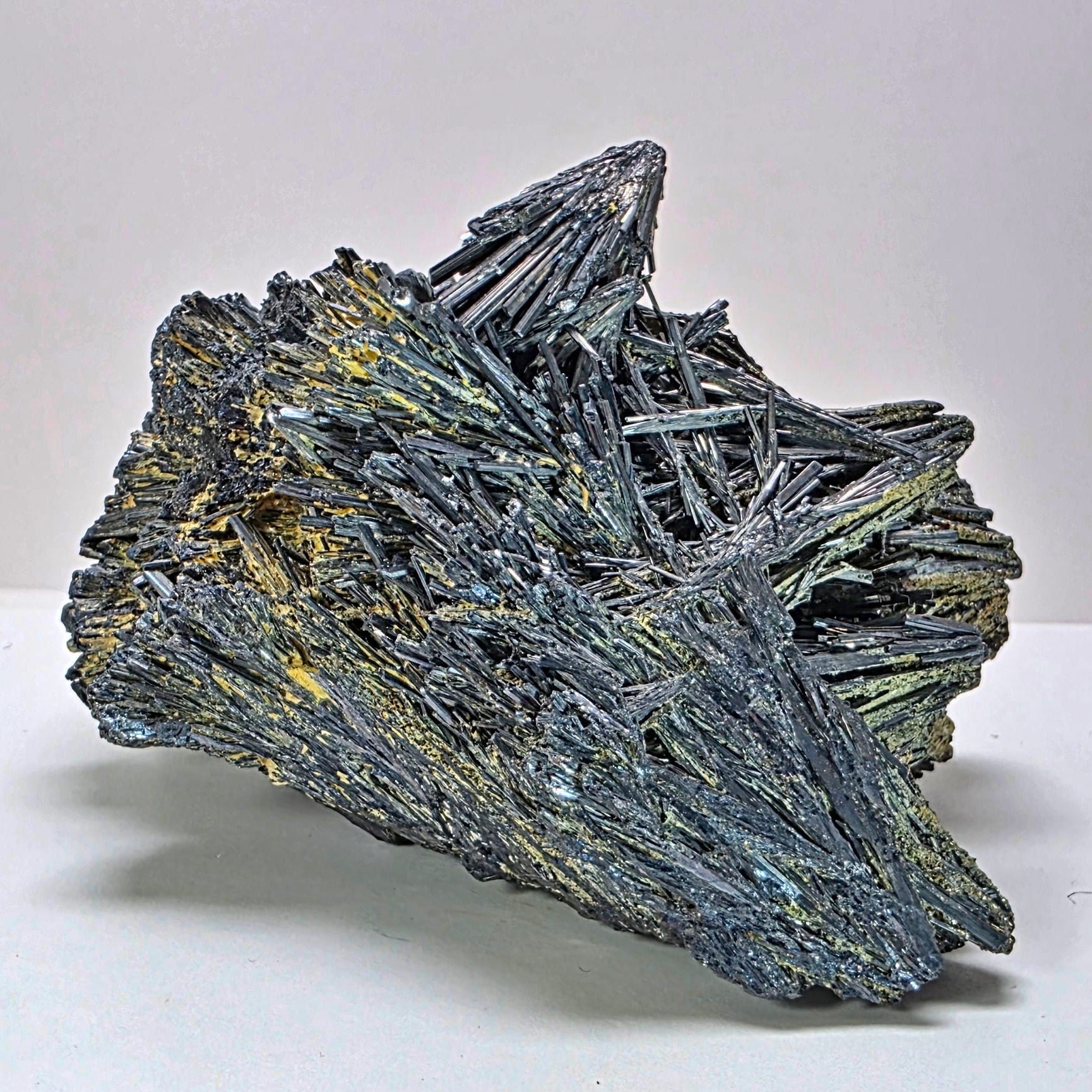 Mineral specimen on a white background