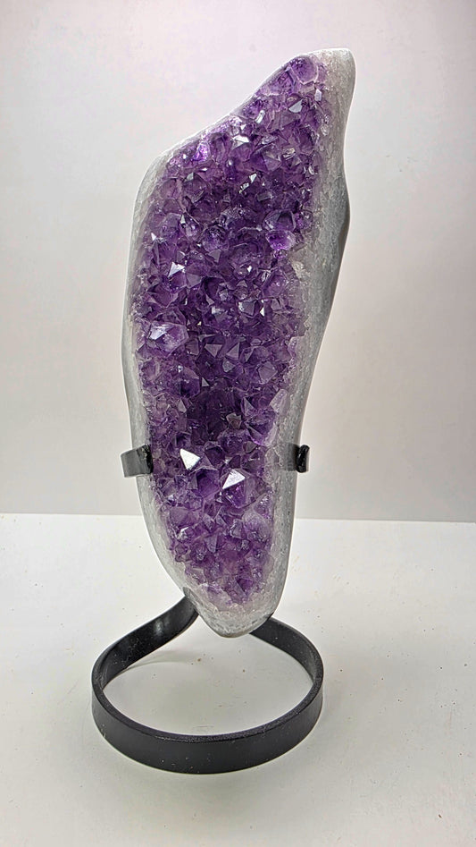 Deep Purple ‘Amethyst Flame’ on Custom Stand – Uruguay