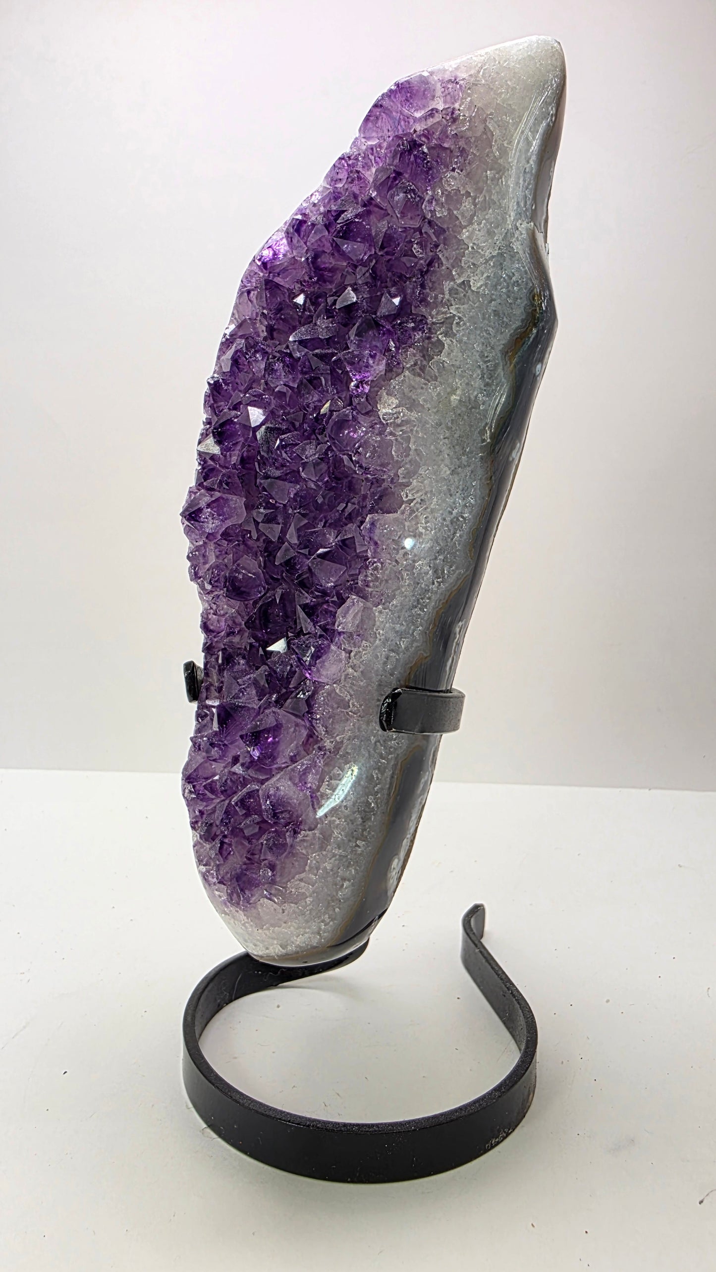 Deep Purple ‘Amethyst Flame’ on Custom Stand – Uruguay
