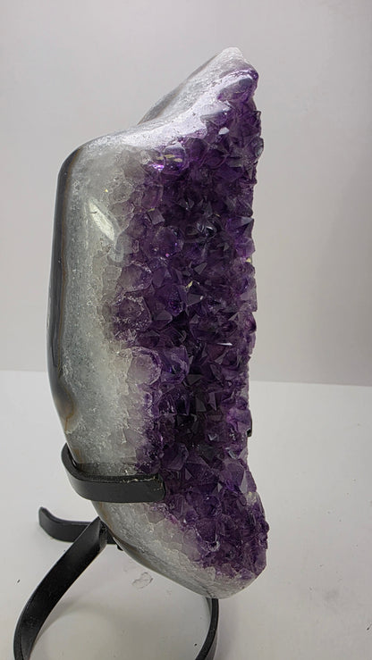Deep Purple ‘Amethyst Flame’ on Custom Stand – Uruguay