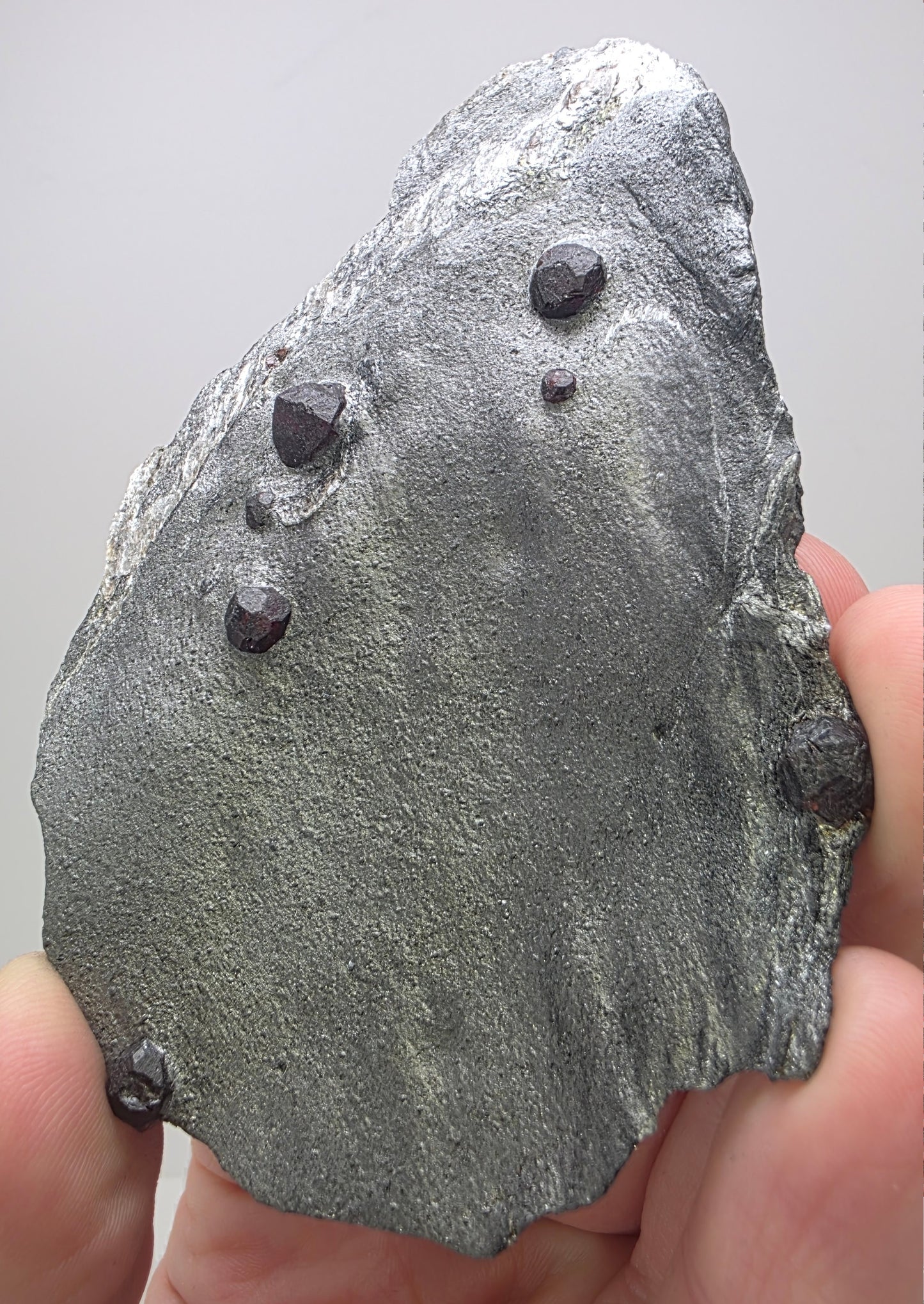 "Red Embers" Almandine Garnet in Graphite | Massachusetts, USA