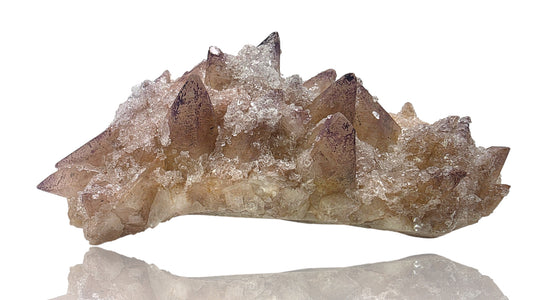 Large "Sugar" Yttrium Fluorite on Dogtooth Calcite | Guizhou, China | 850g
