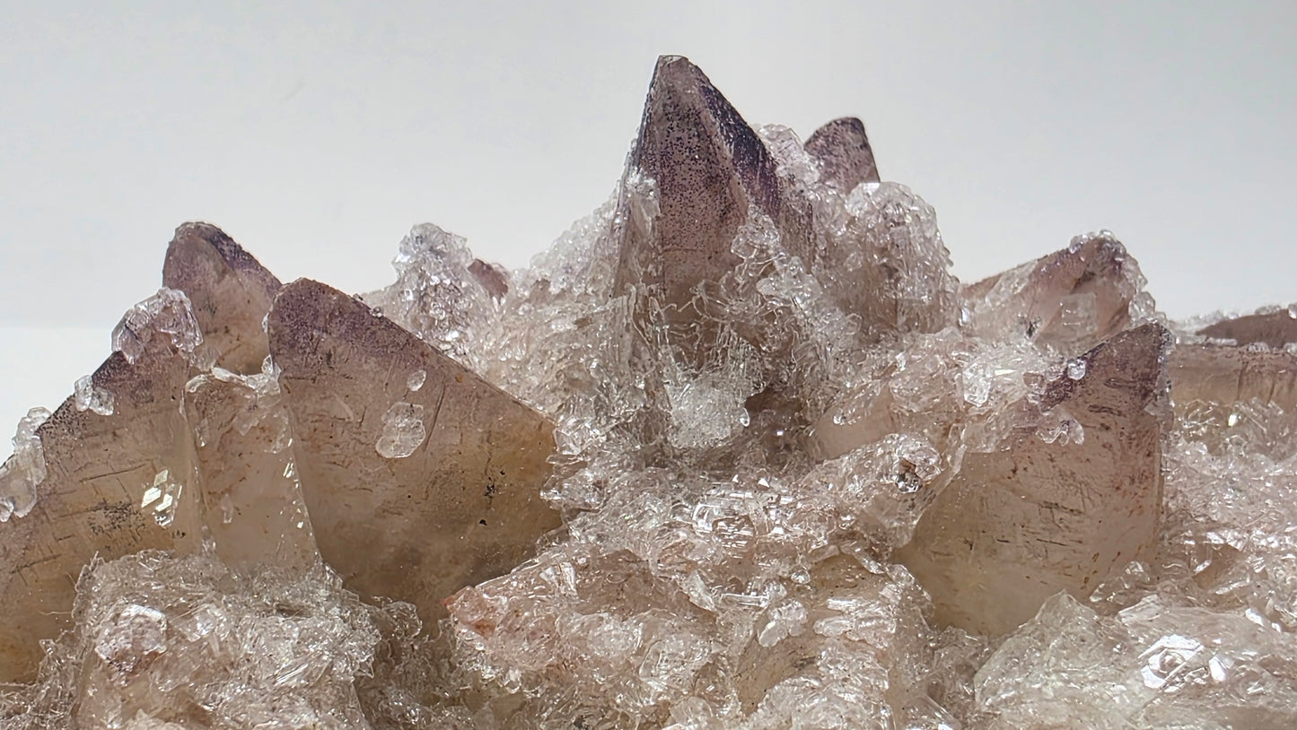 Large "Sugar" Yttrium Fluorite on Dogtooth Calcite | Guizhou, China | 850g