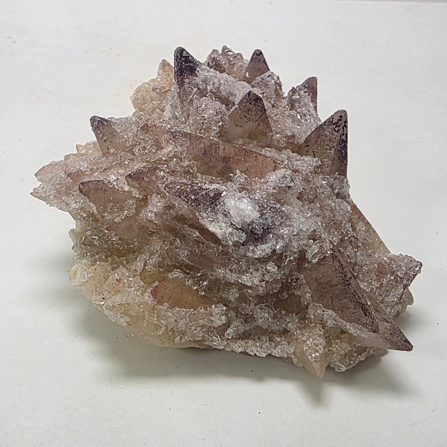 Large "Sugar" Yttrium Fluorite on Dogtooth Calcite | Guizhou, China | 850g