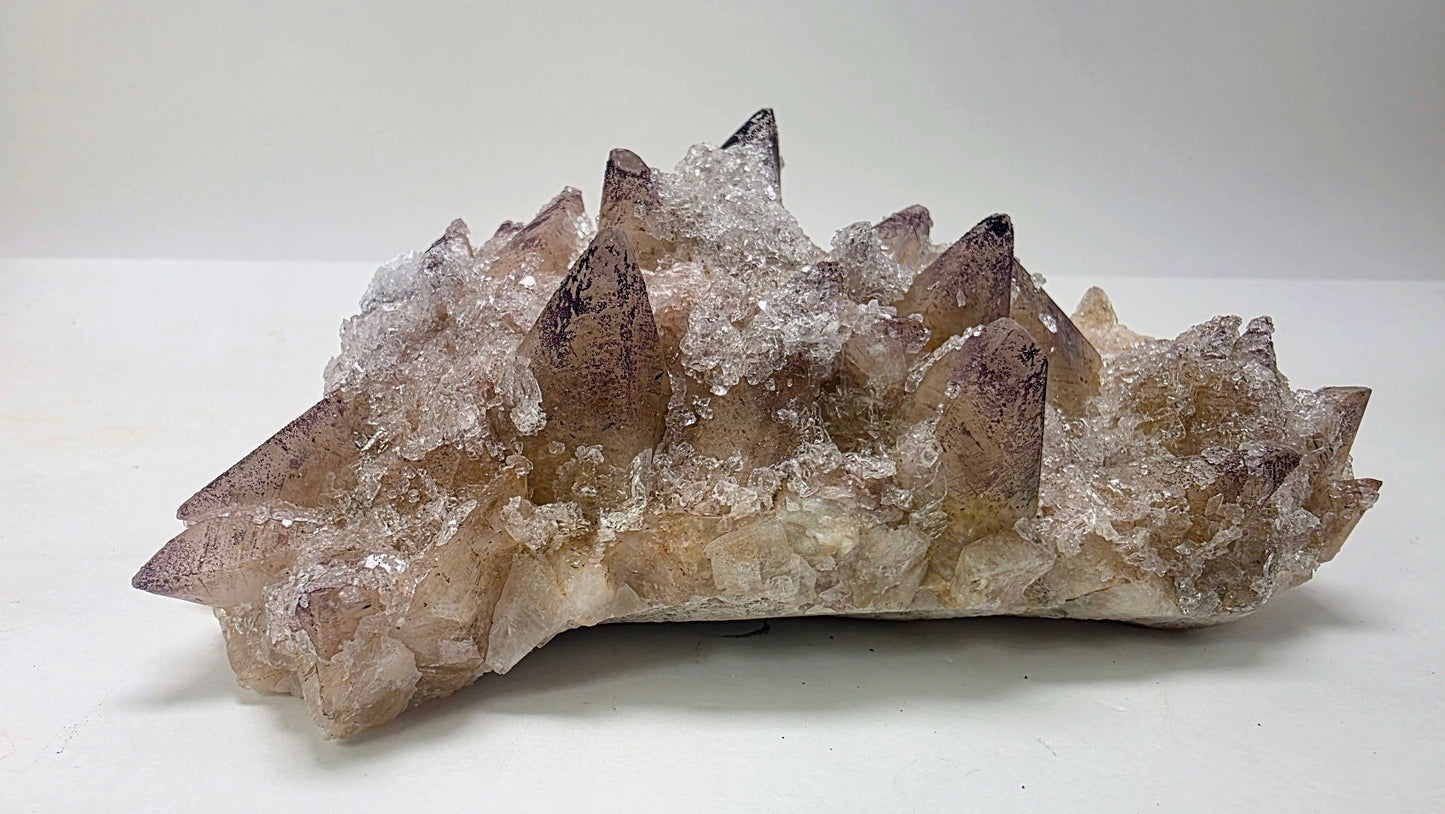 Large "Sugar" Yttrium Fluorite on Dogtooth Calcite | Guizhou, China | 850g