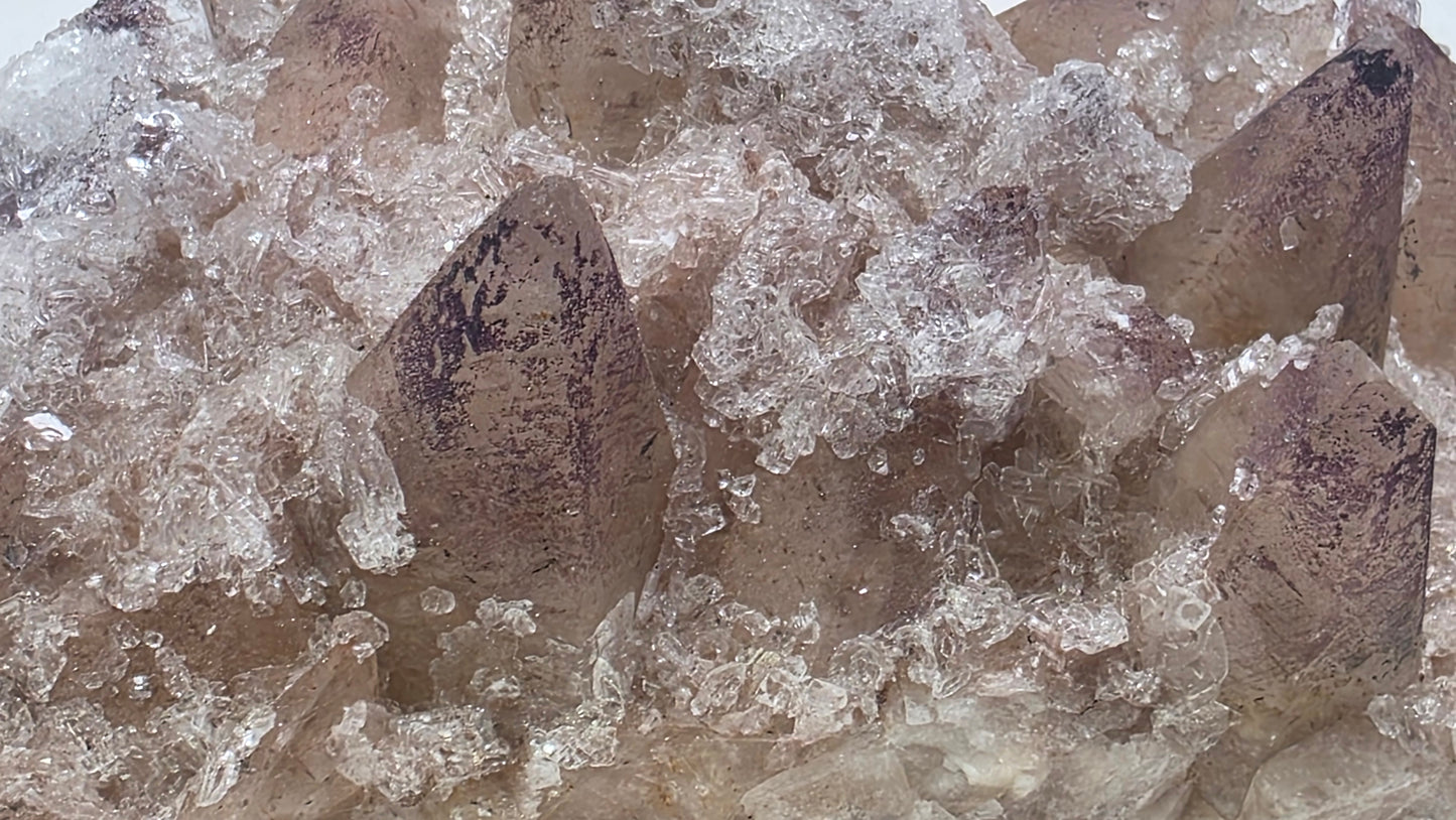 Large "Sugar" Yttrium Fluorite on Dogtooth Calcite | Guizhou, China | 850g
