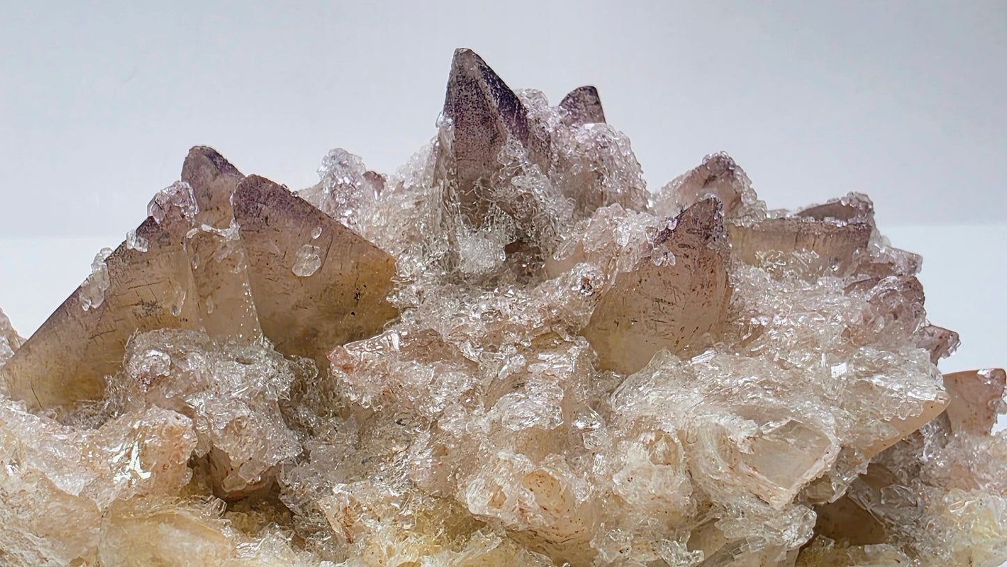 Large "Sugar" Yttrium Fluorite on Dogtooth Calcite | Guizhou, China | 850g