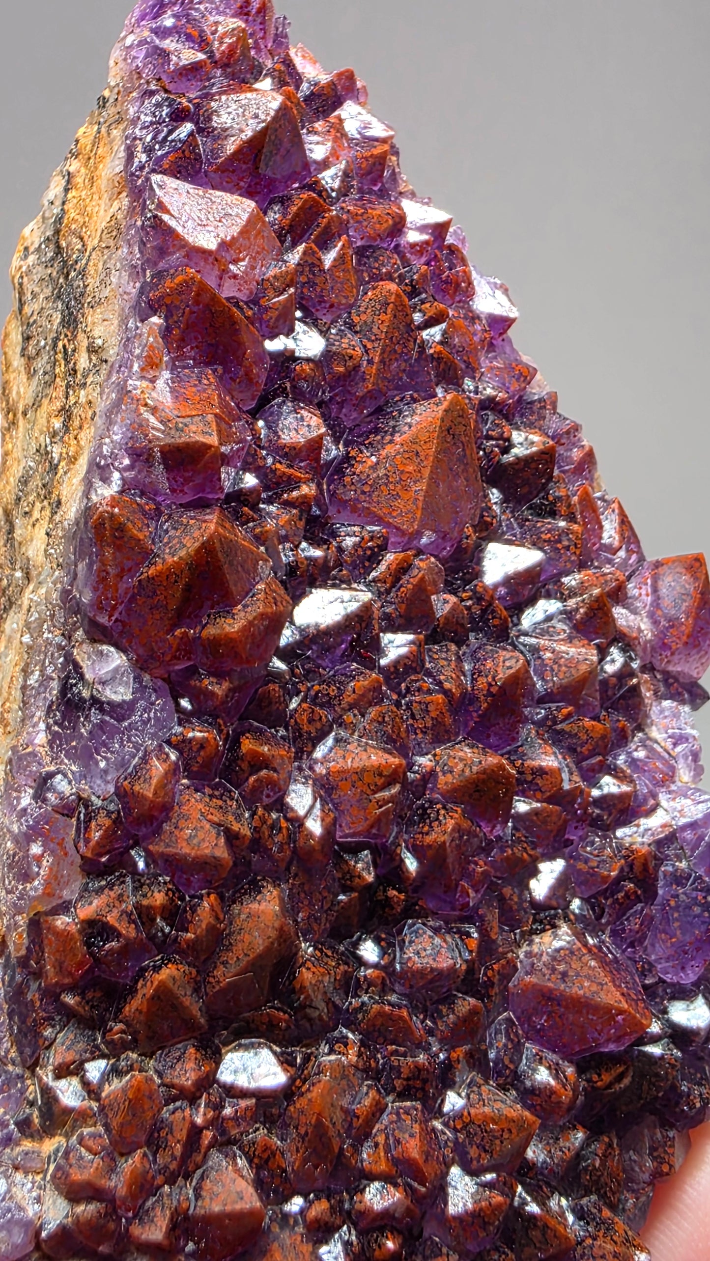 Hematite-Included Amethyst Cluster | Thunder Bay, Ontario | 200g