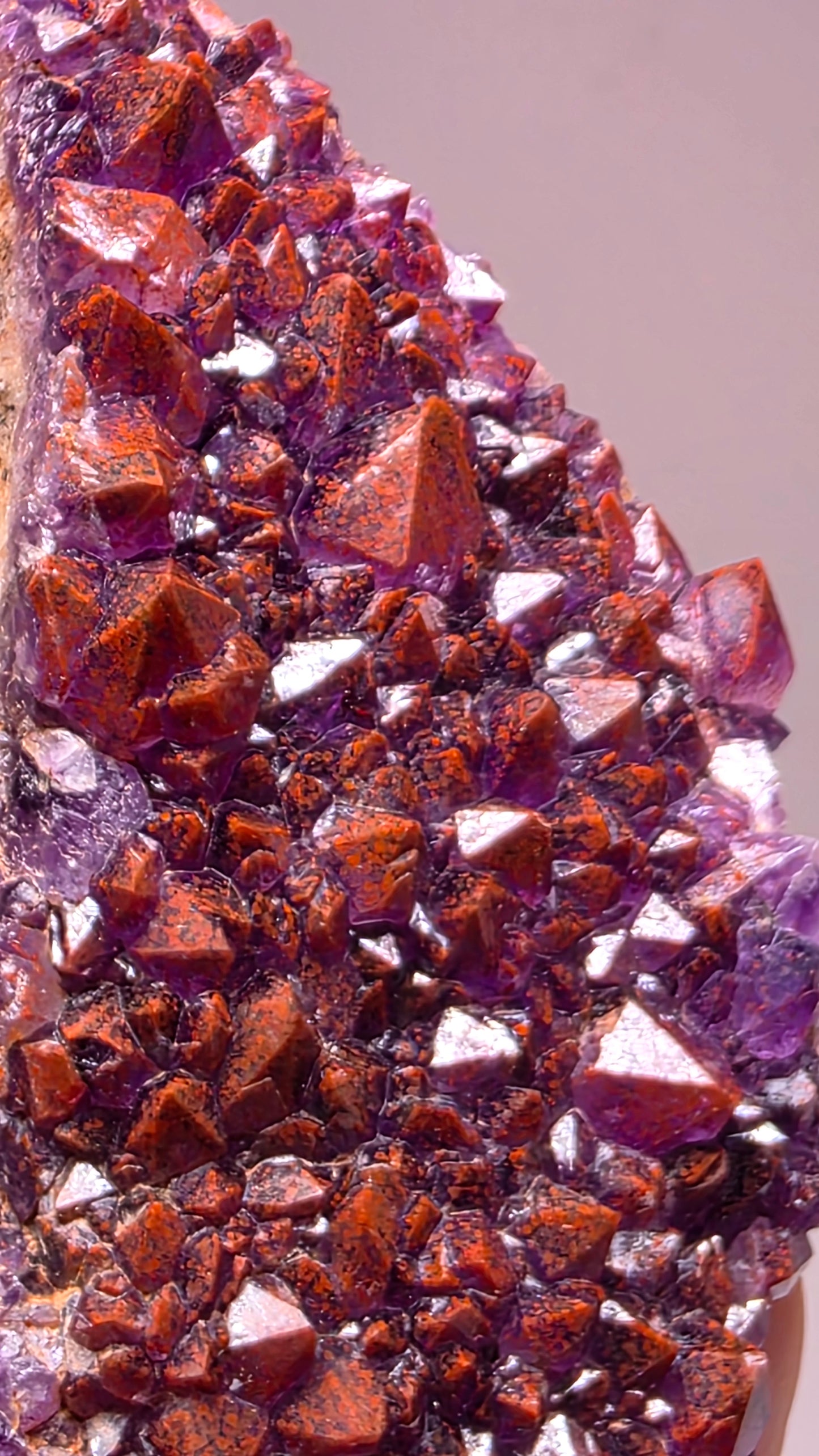 Hematite-Included Amethyst Cluster | Thunder Bay, Ontario | 200g