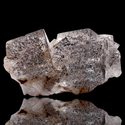 Clear Fluorite w/ Hematite inclusions, Hardin County, IL