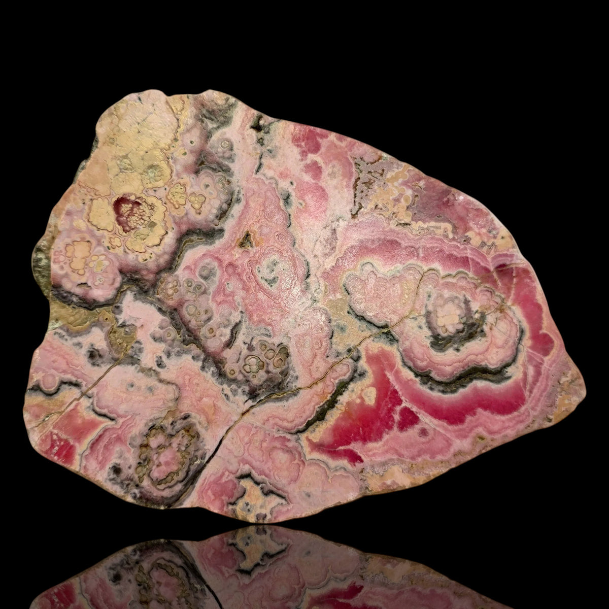 Polished Rhodochrosite Slab — Capillitas Mine, Argentina (1.3kg)